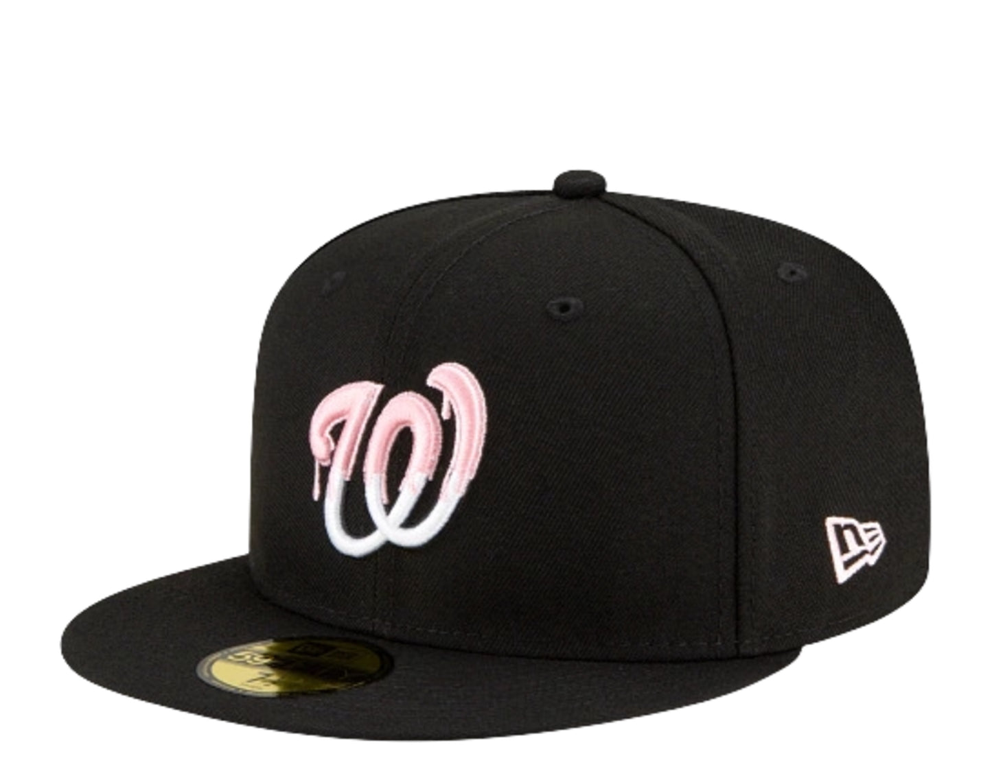 New Era 59Fifty MLB Washington Nationals Team Drip Fitted Hat W/ Pink Undervisor