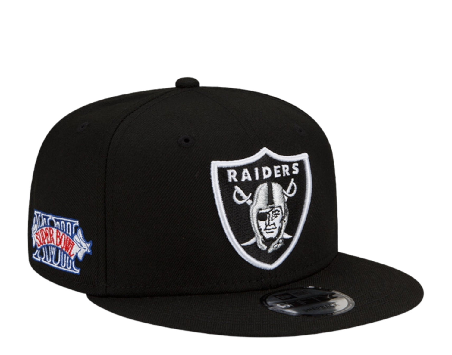 New Era 9Fifty NFL Las Vegas Raiders XVIIII Super Bowl Patch Up Snapback Hat