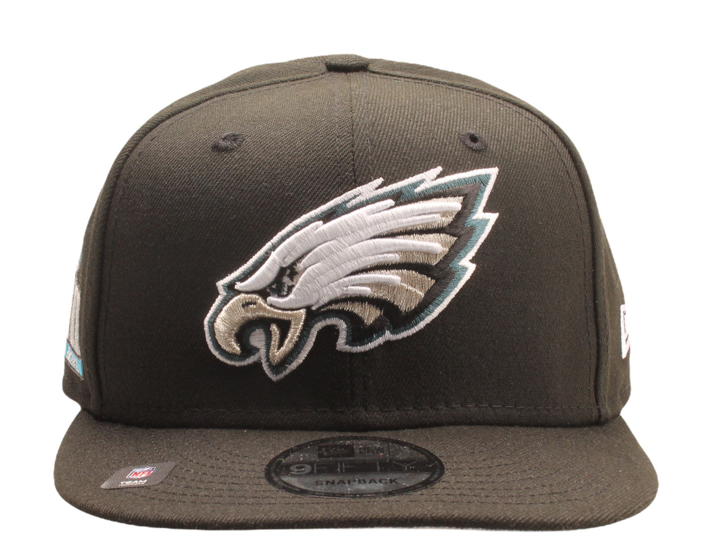 New Era 9Fifty NFL Philadelphia Eagles LII Super Bowl Patch Up Snapback Hat