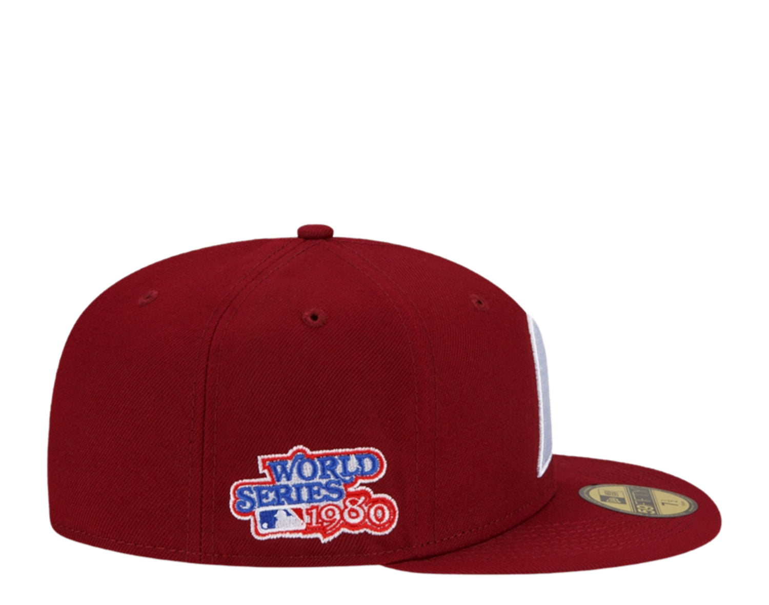 New Era 59Fifty MLB Philadelphia Phillies 1980 World Series Patch Up Fitted Hat