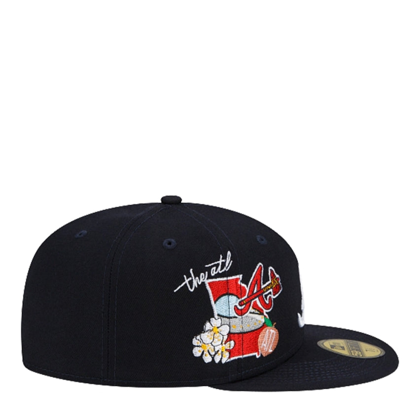 New Era 59Fifty MLB Atlanta Braves City Cluster Fitted Hat