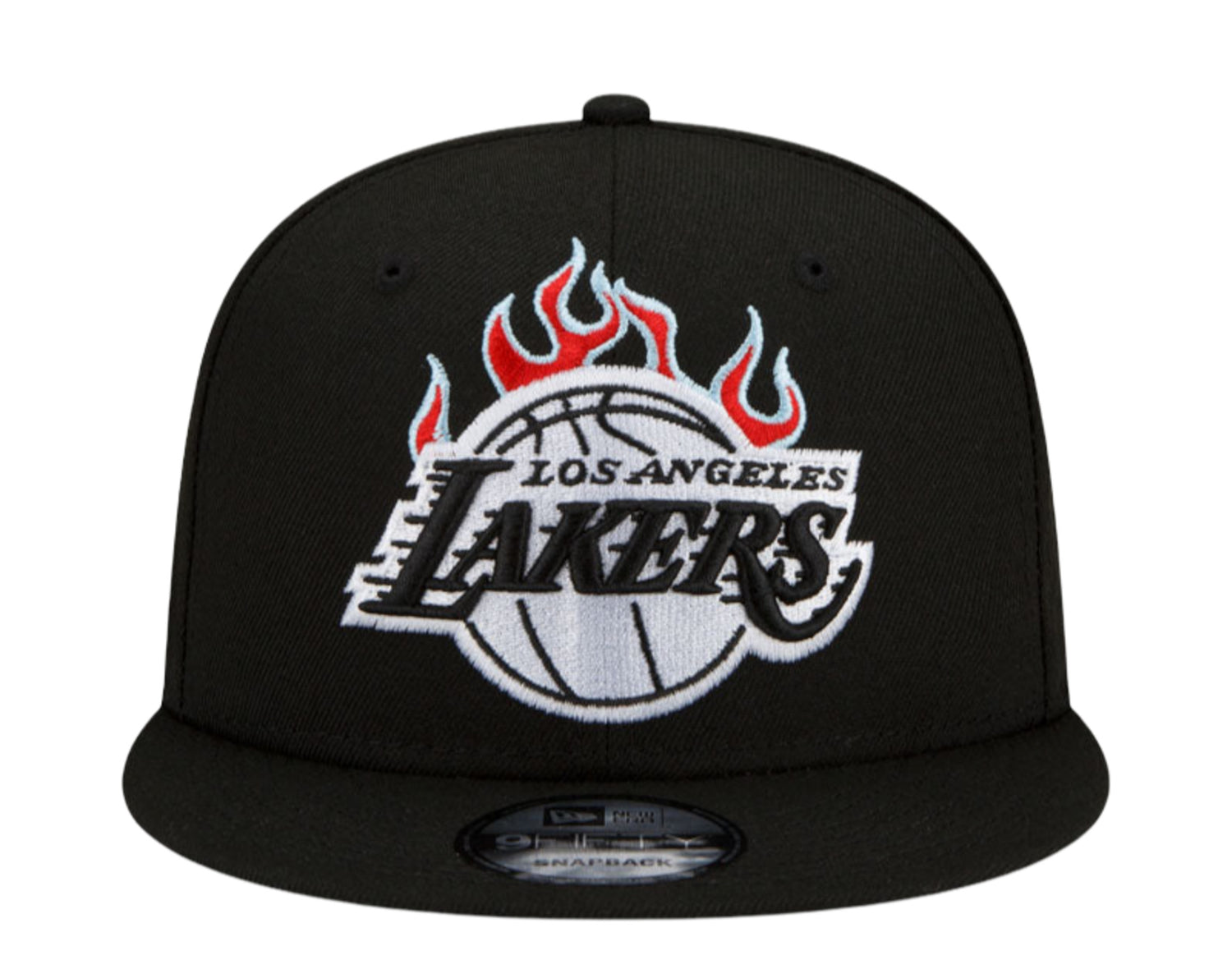New Era 9Fifty NBA Los Angeles Lakers Team Fire Snapback Hat w/Blue Undervisor