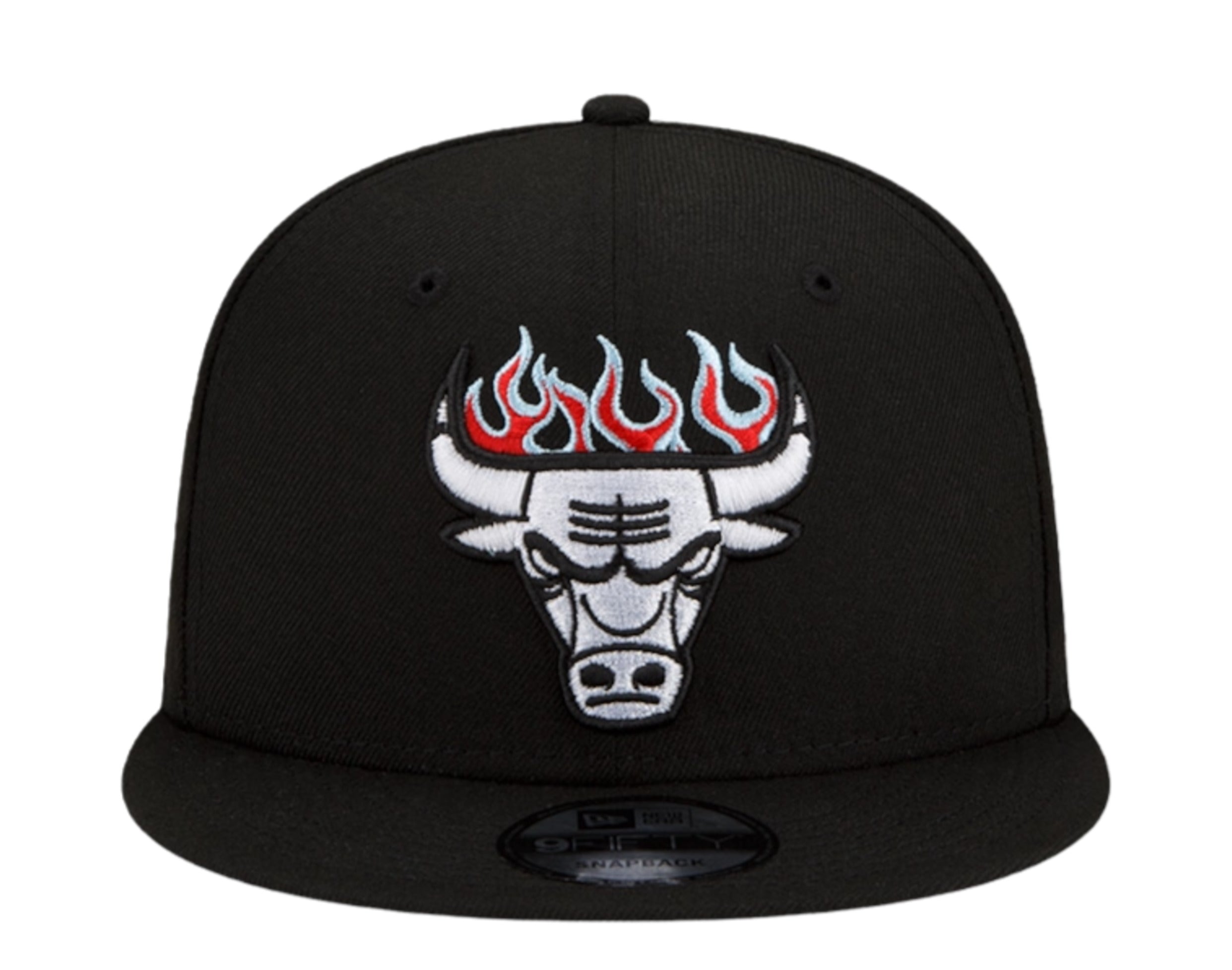 Caps New Era Chicago Bulls Team Patch 9FIFTY Snapback Cap Black/ Red
