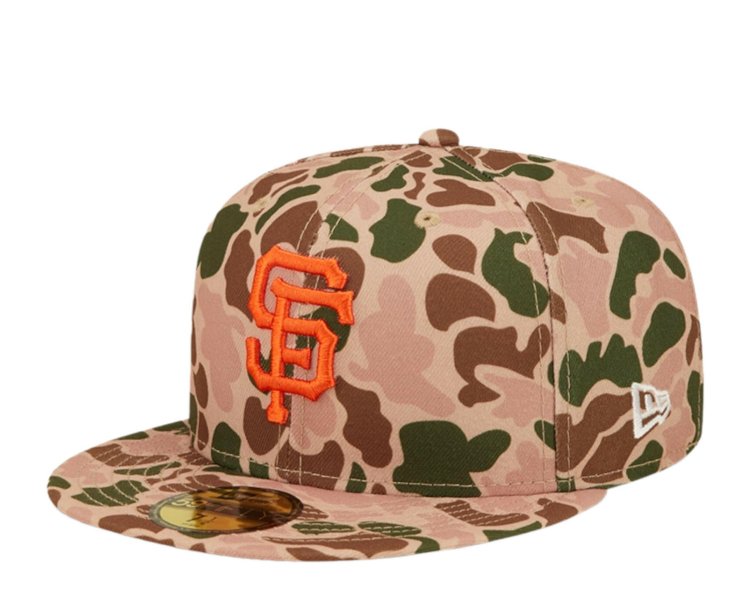 New Era 59Fifty MLB San Francisco Giants Duck Camo Fitted Hat.