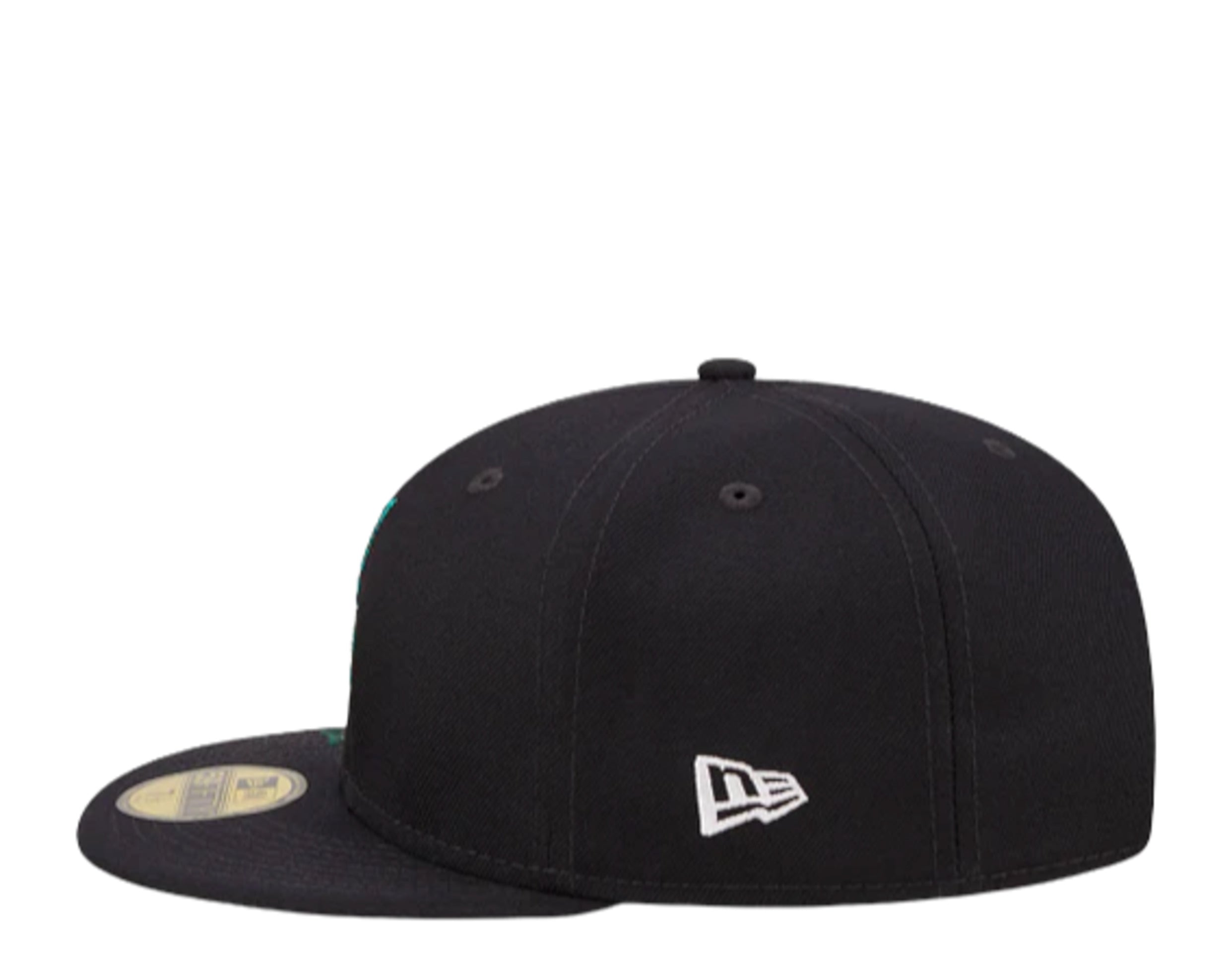 Florida Marlins MLB Blooming Black 59FIFTY Fitted Cap