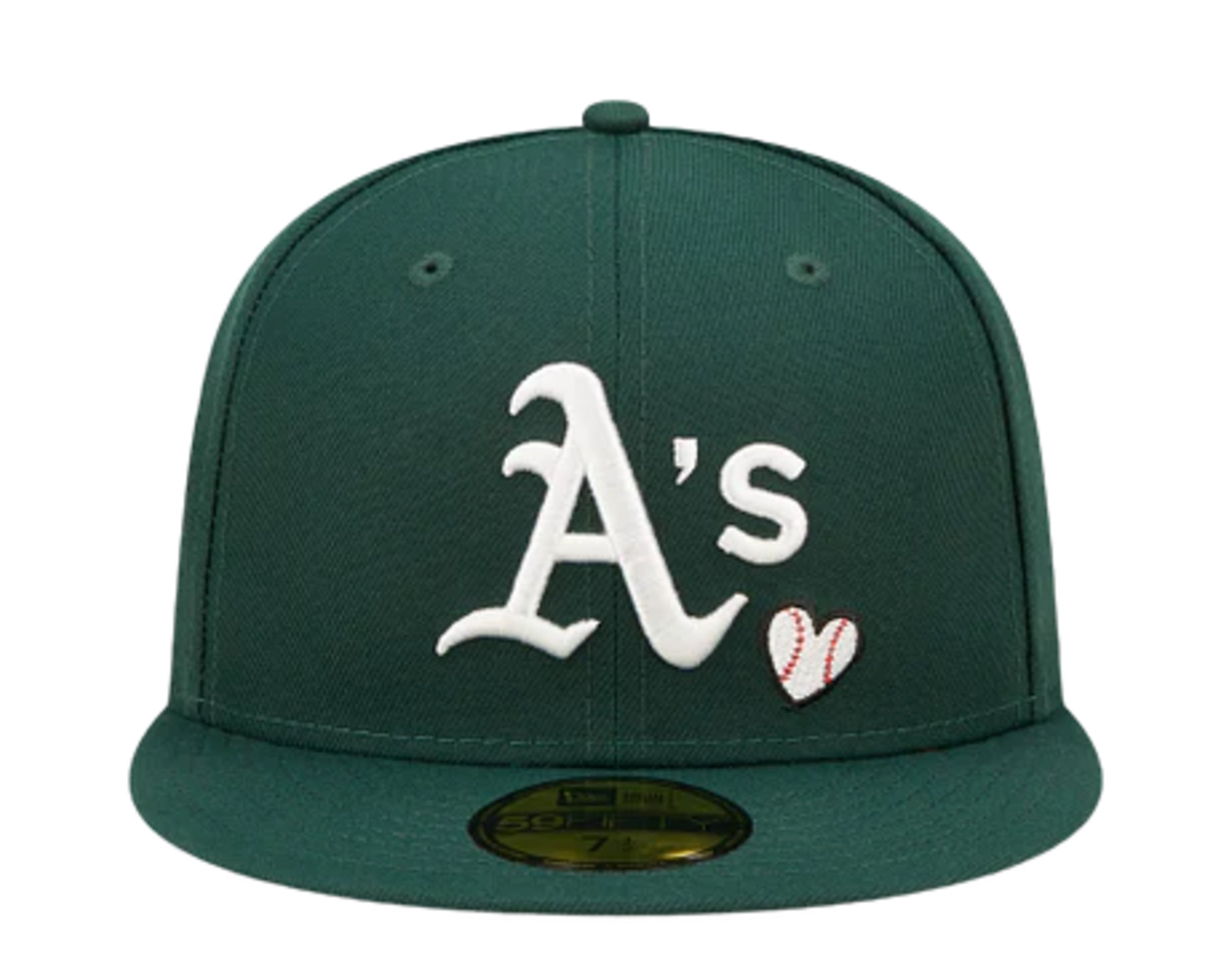 New Era 59Fifty MLB Oakland Athletics Team Heart Fitted Hat – NYCMode