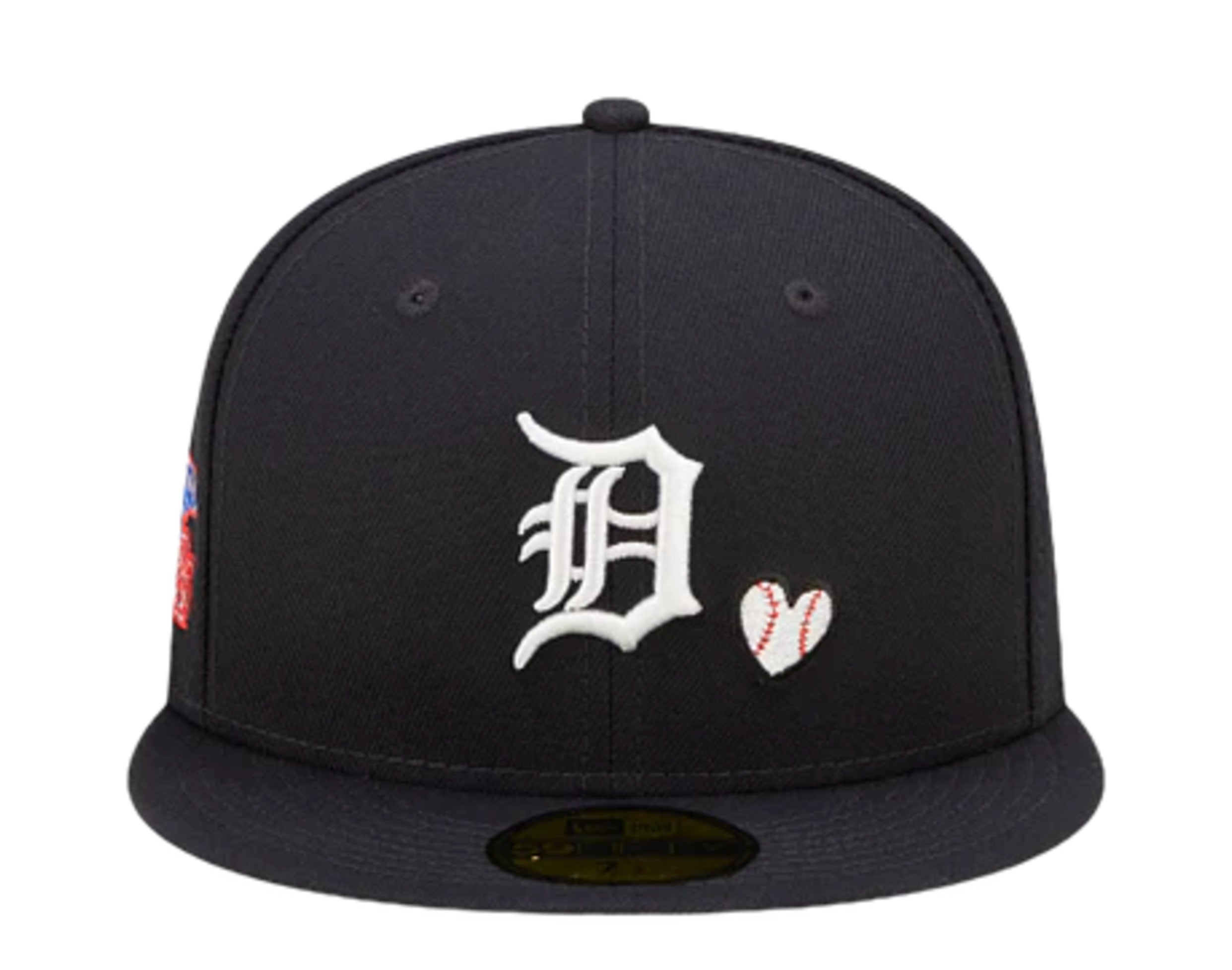 Men's Detroit Tigers New Era Black/Red Heart Eyes 59FIFTY Fitted Hat