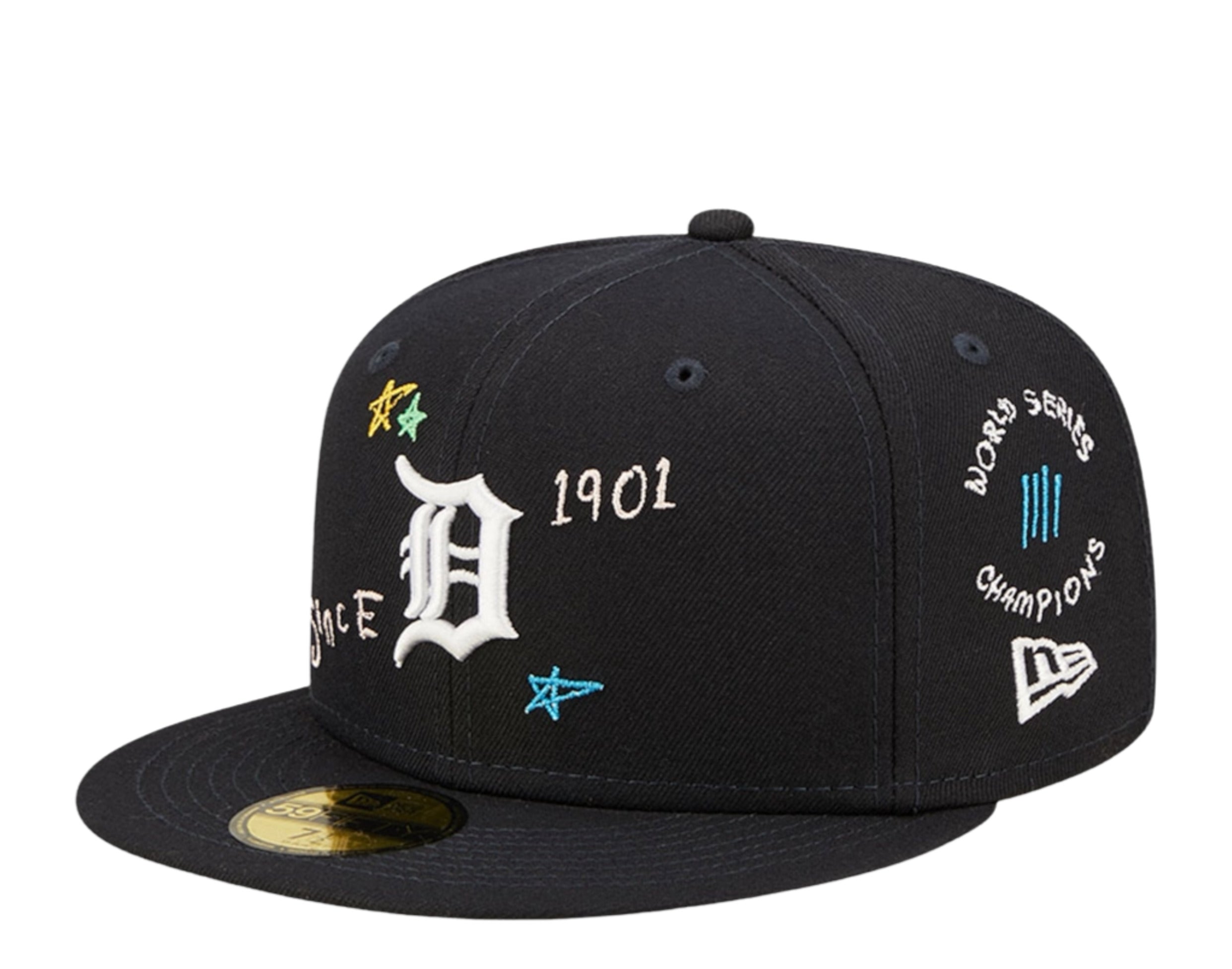 Mariners Scribble 59FIFTY Fitted Navy Hat