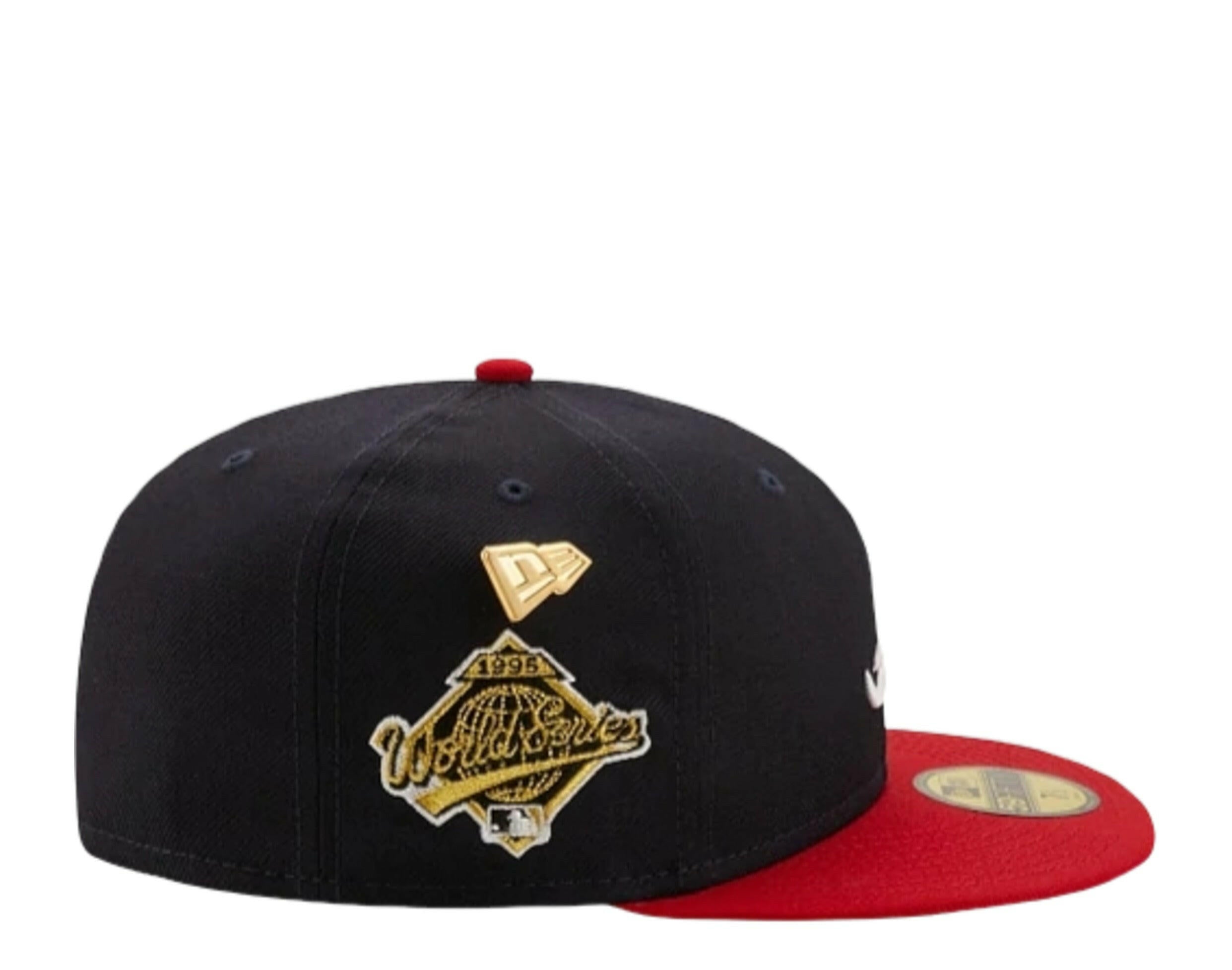 New Era 59Fifty MLB Atlanta Braves 1995 Logo History Fitted Hat.