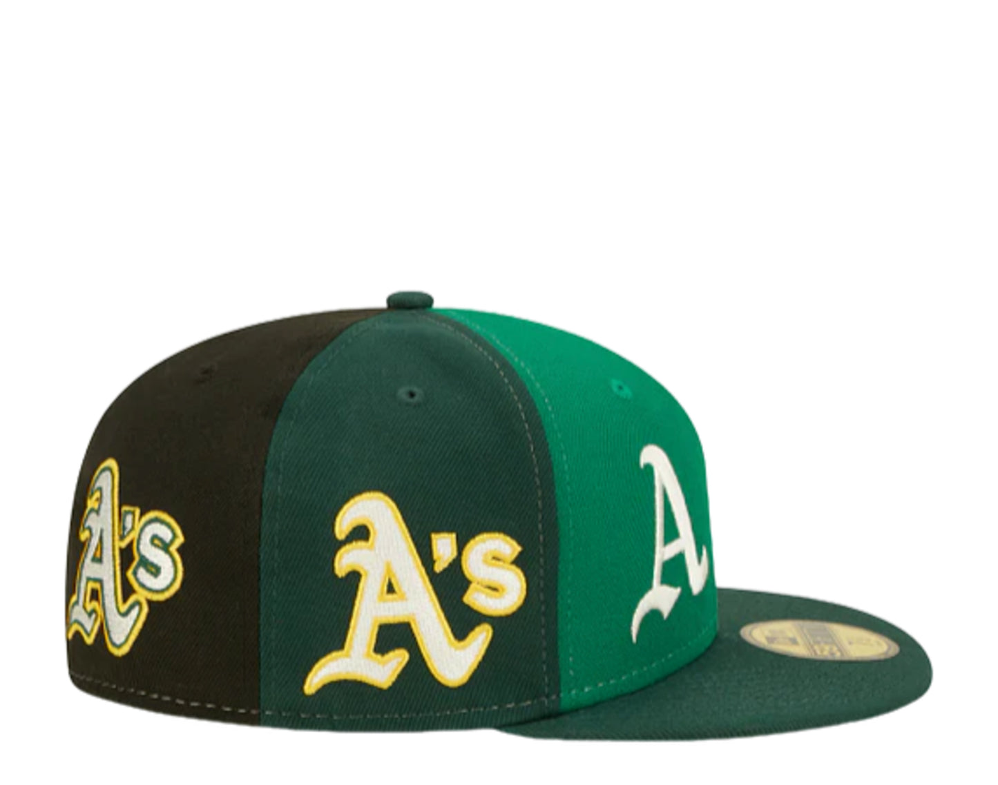 New Era 59Fifty MLB Oakland Athletics Logo Pinwheel Fitted Hat