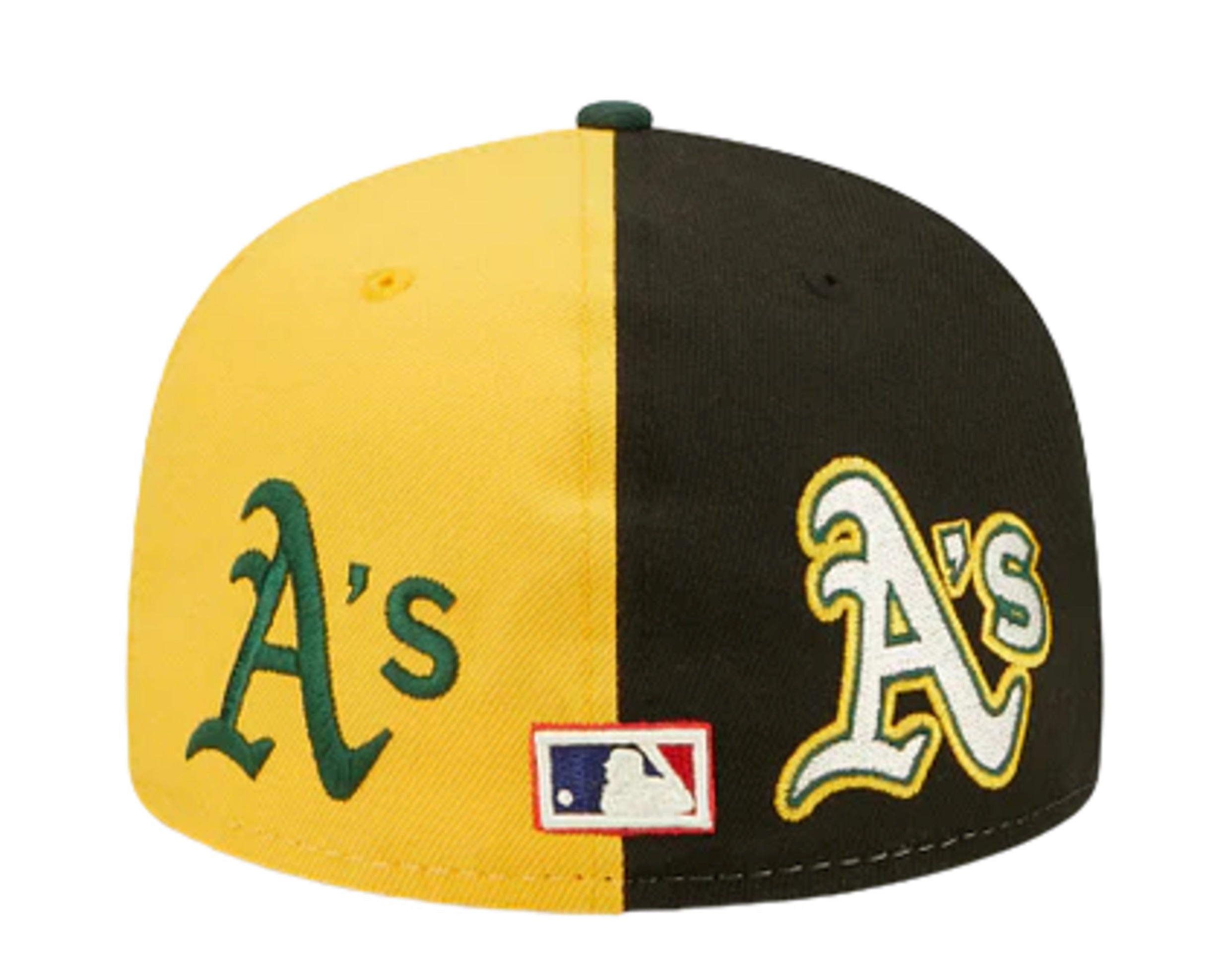 yellow oakland a's hat