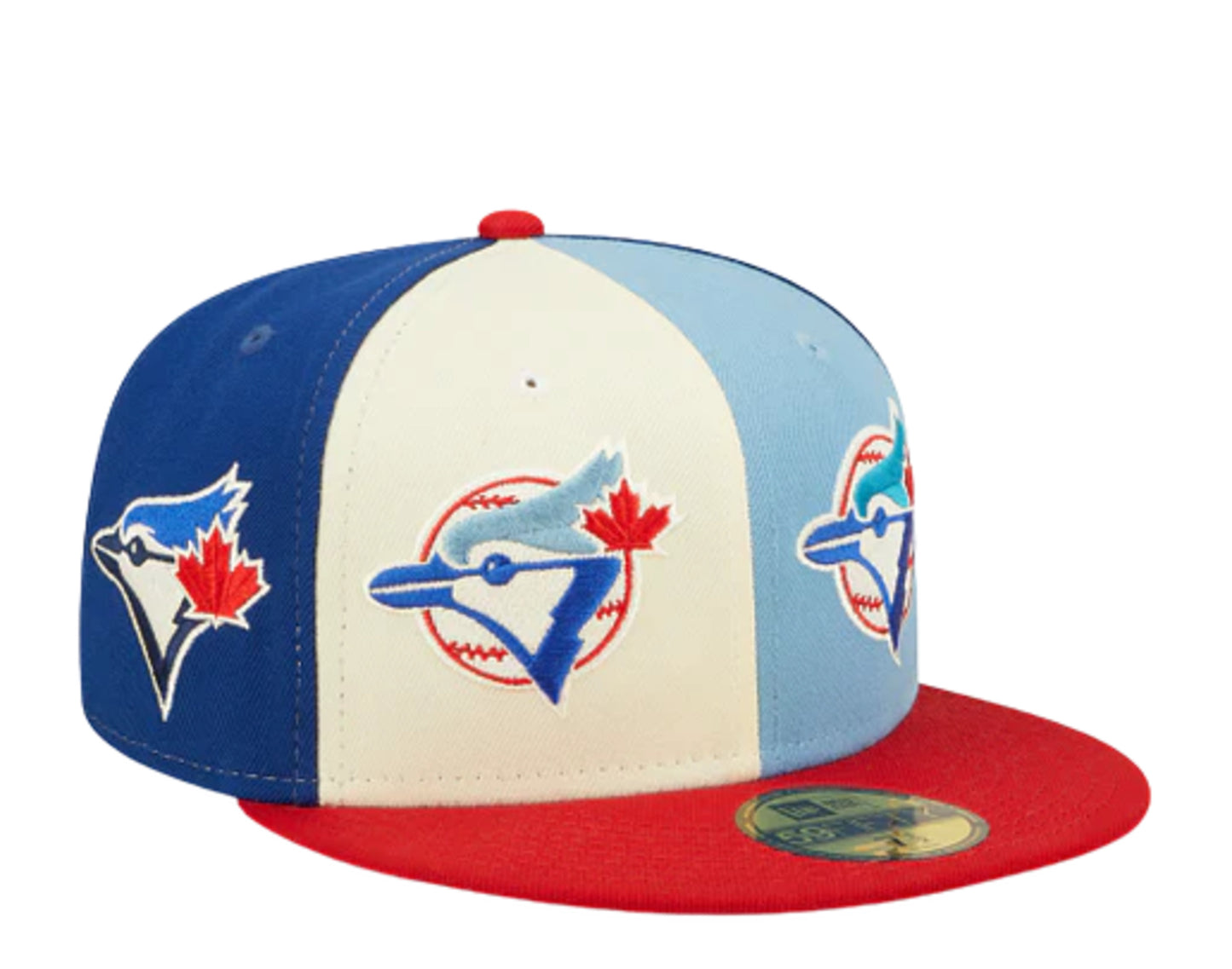 New Era 59Fifty MLB Toronto Blue Jays Logo Pinwheel Fitted Hat