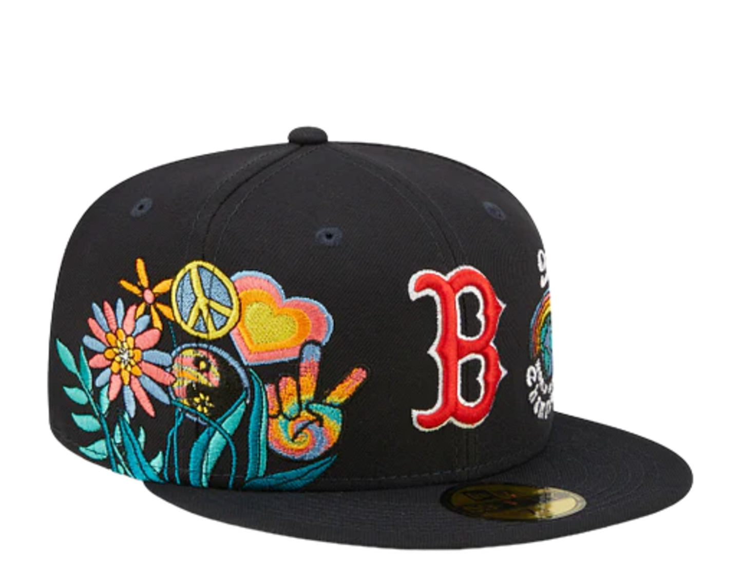 Boston Red Sox New Era 59Fifty Fitted Hat (Team Color Pink Under Brim)