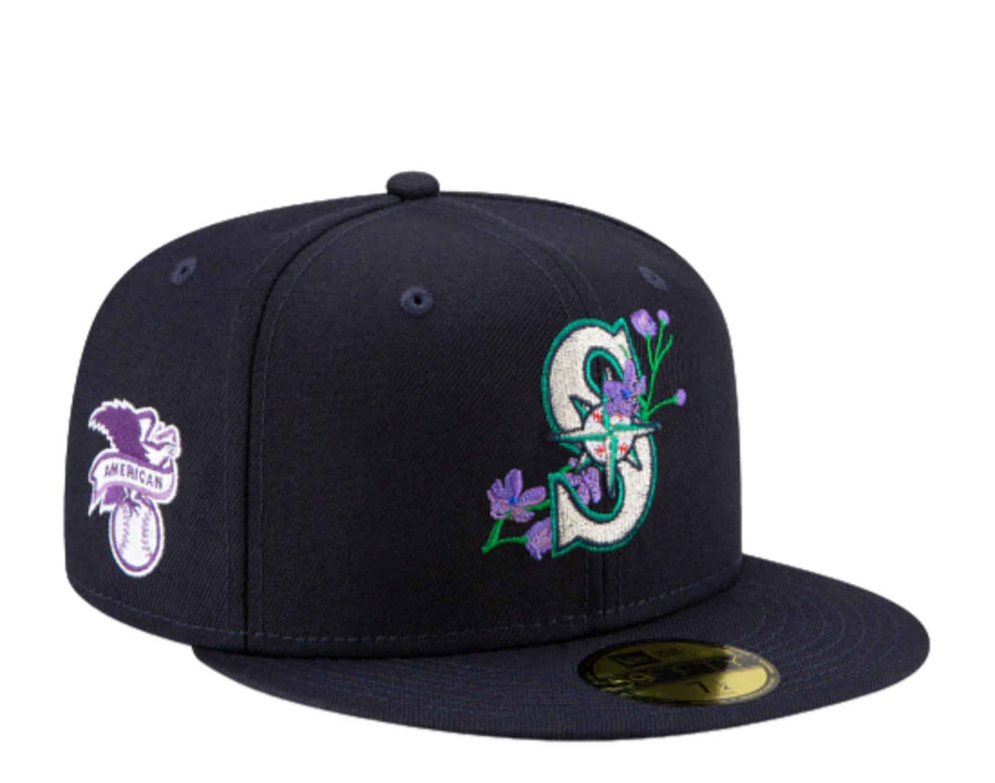 New Era 59Fifty MLB Seattle Mariners Side Patch Bloom Fitted Hat