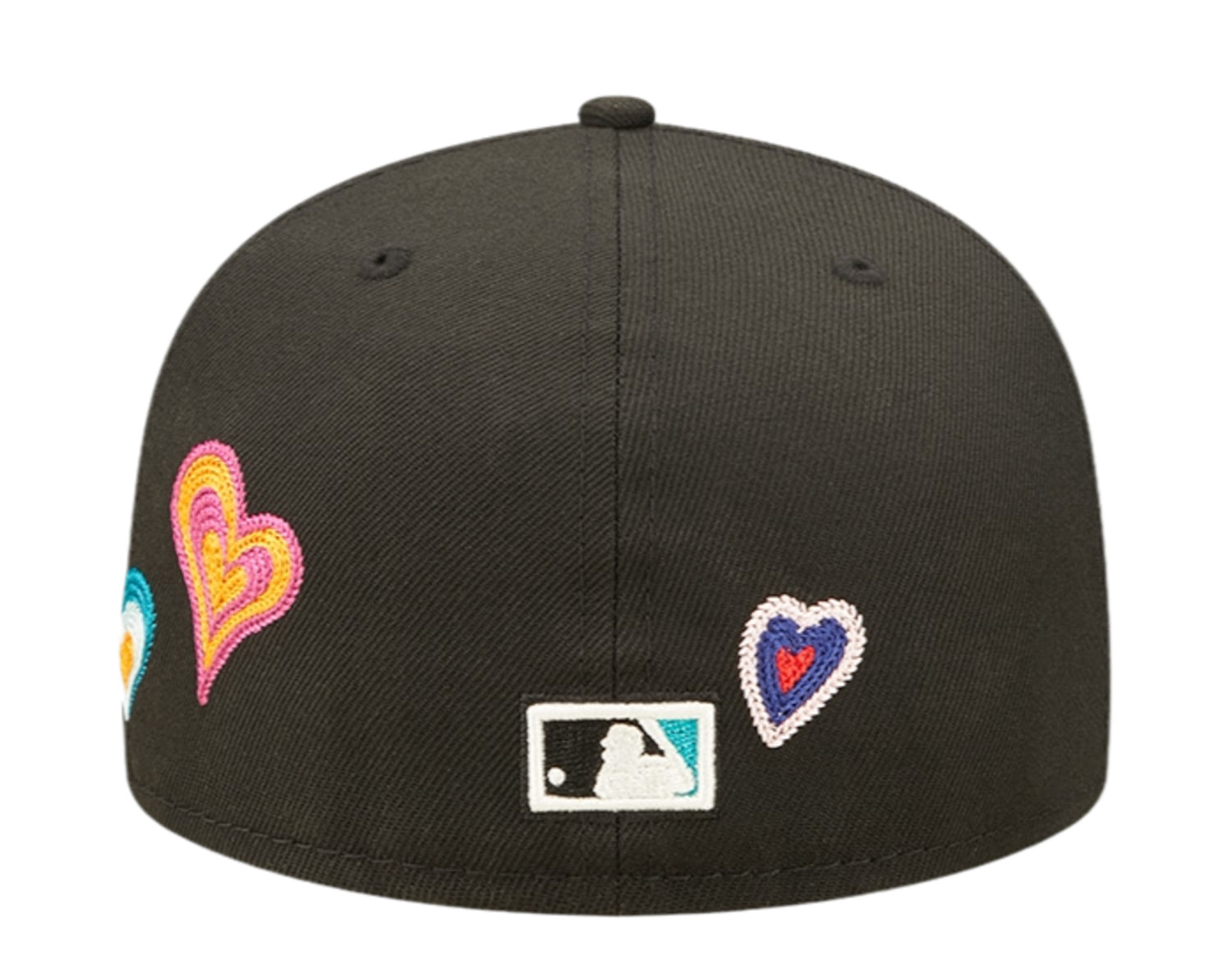 New Era 59Fifty MLB Florida Marlins Chain Stitch Heart Fitted Hat W/ Pink Undervisor