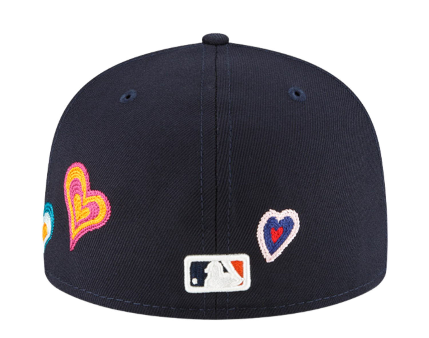 New Era 59Fifty MLB Detroit Tigers Chain Stitch Heart Fitted Hat W/ Pink Undervisor