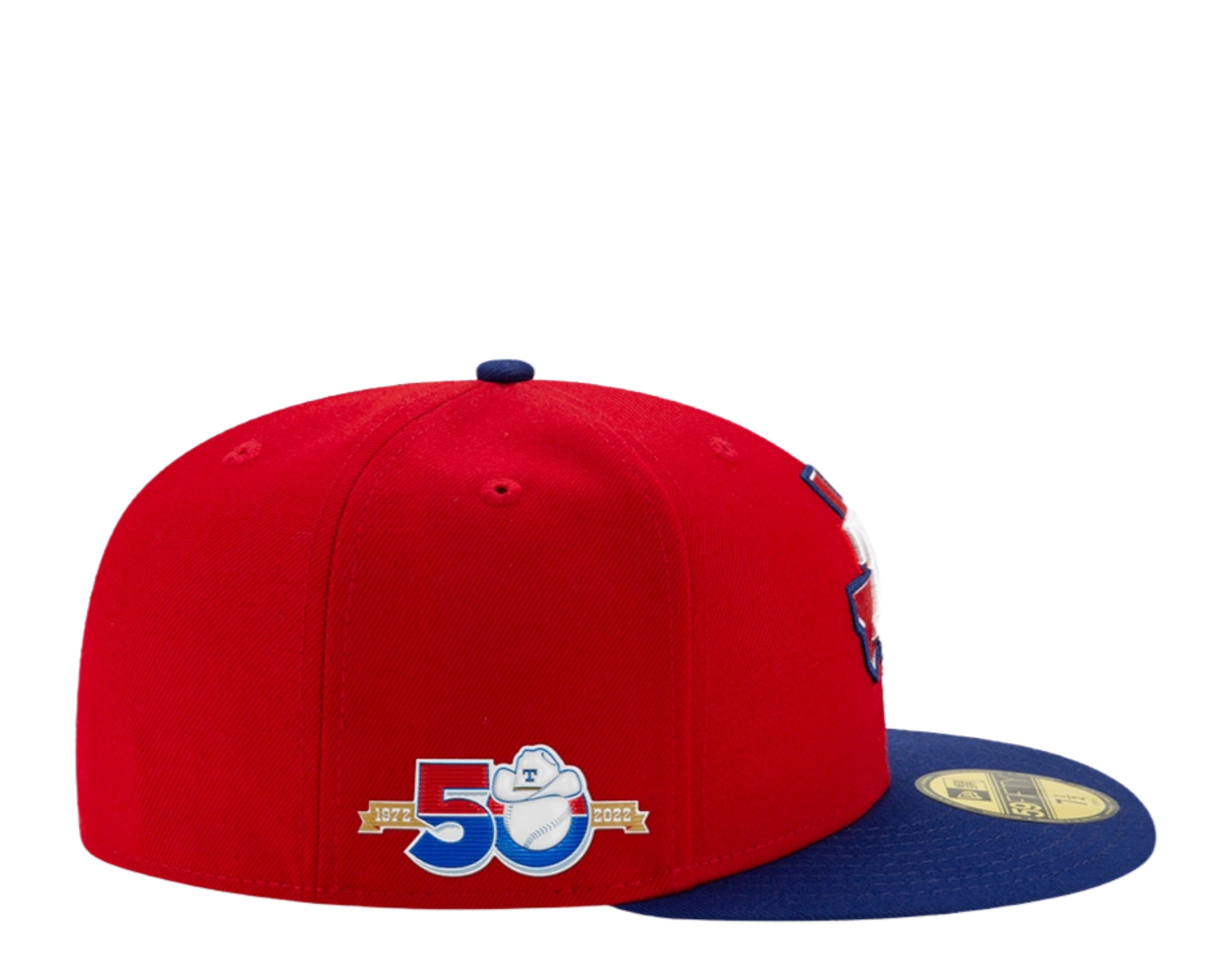 New Era Texas Rangers Powder Blues Sky Throwback Two Tone Edition 59Fifty  Fitted Hat, FITTED HATS, CAPS