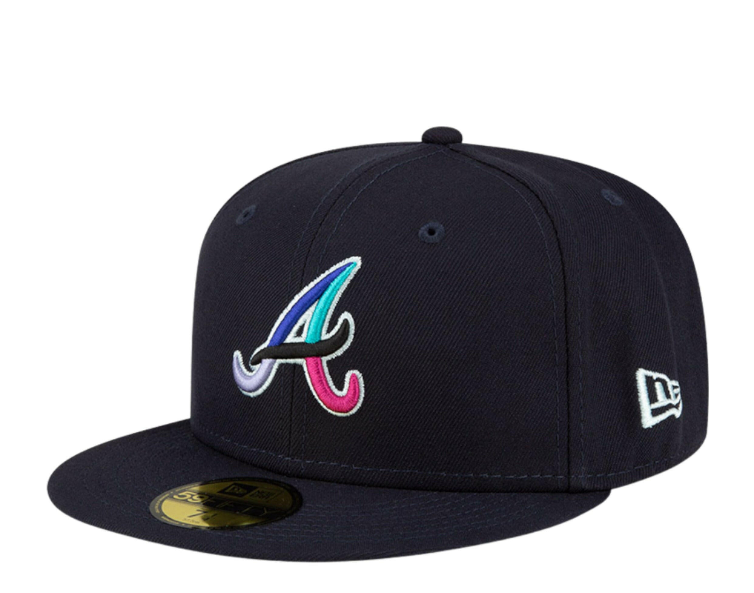 New Era 59Fifty MLB Atlanta Braves Polar Lights Fitted Hat.