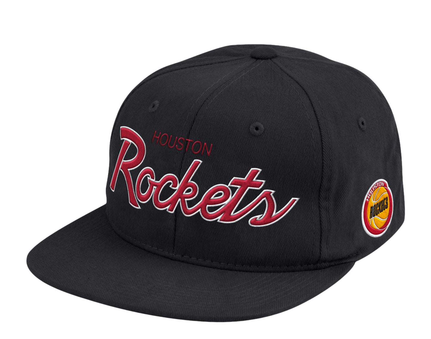 Mitchell & Ness NBA Houston Rockets HWC Foundation Script Snapback Hat