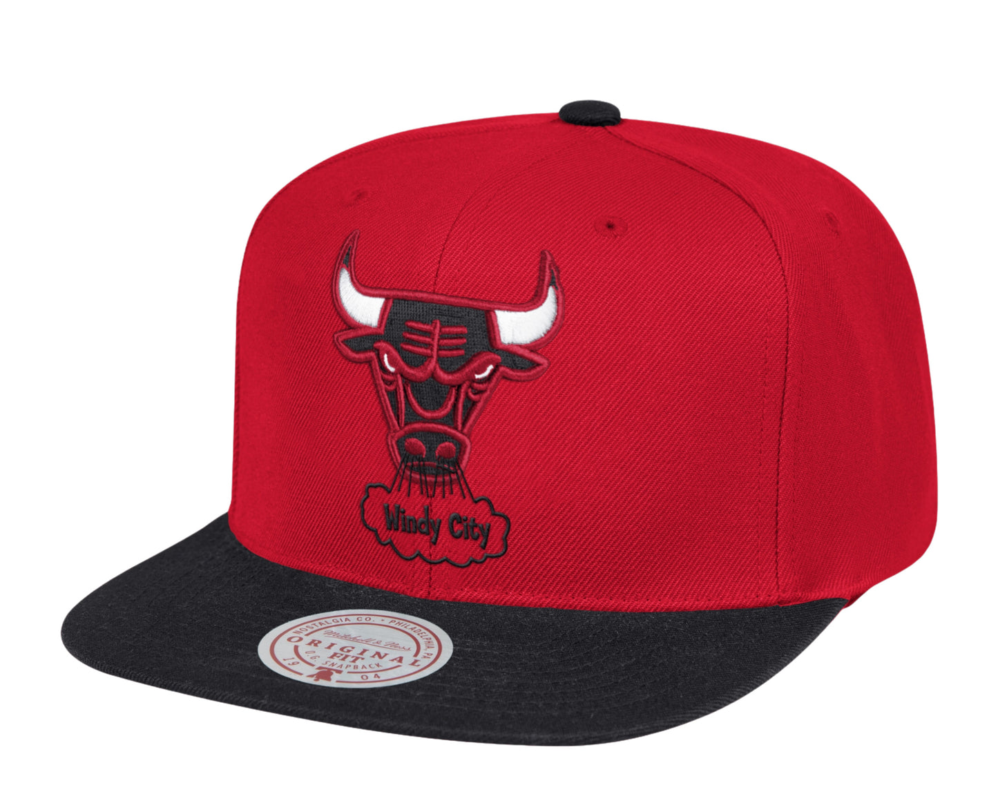 Mitchell & Ness NBA Chicago Bulls HWC Wool 2 Tone Snapback Hat