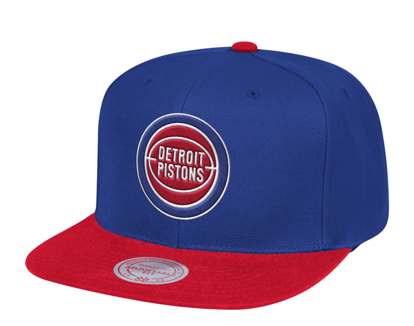 Mitchell & Ness NBA Detroit Pistons HWC Wool 2 Tone Snapback Hat