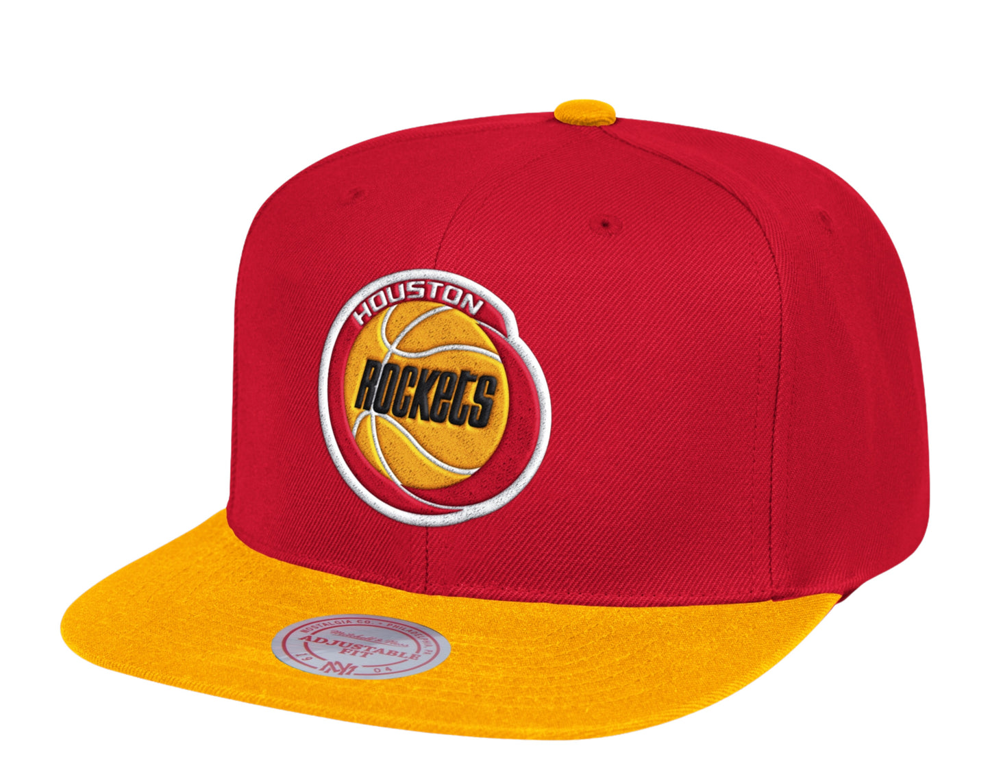 Mitchell & Ness NBA Houston Rockets HWC Wool 2 Tone Snapback Hat