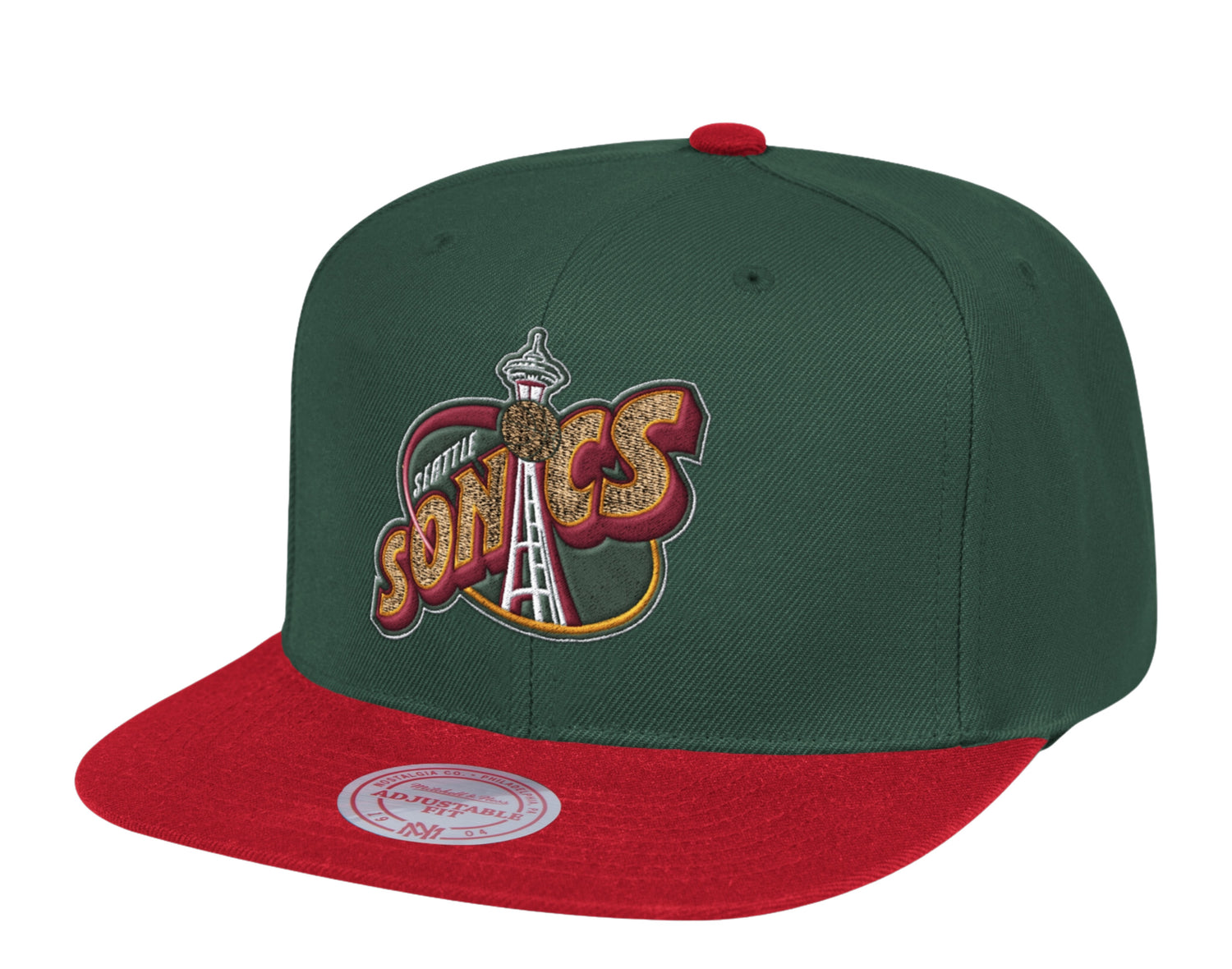 Mitchell & Ness NBA Seattle SuperSonics HWC Wool 2 Tone Snapback Hat