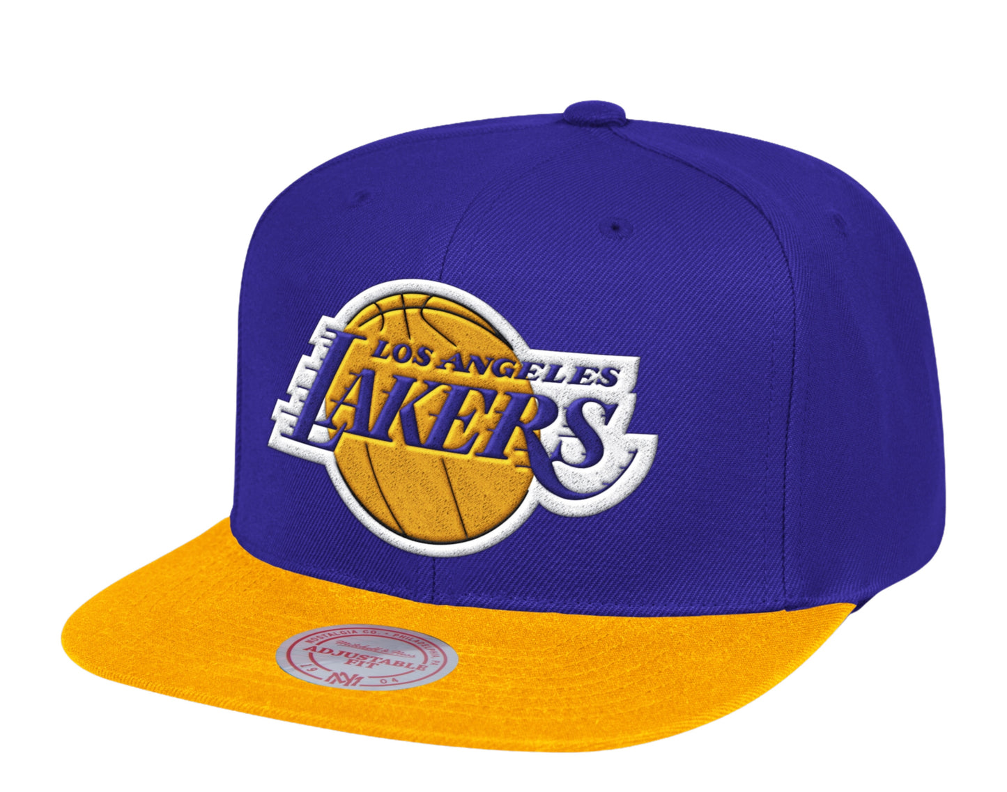 Mitchell & Ness NBA Los Angeles Lakers Wool 2 Tone Snapback Hat