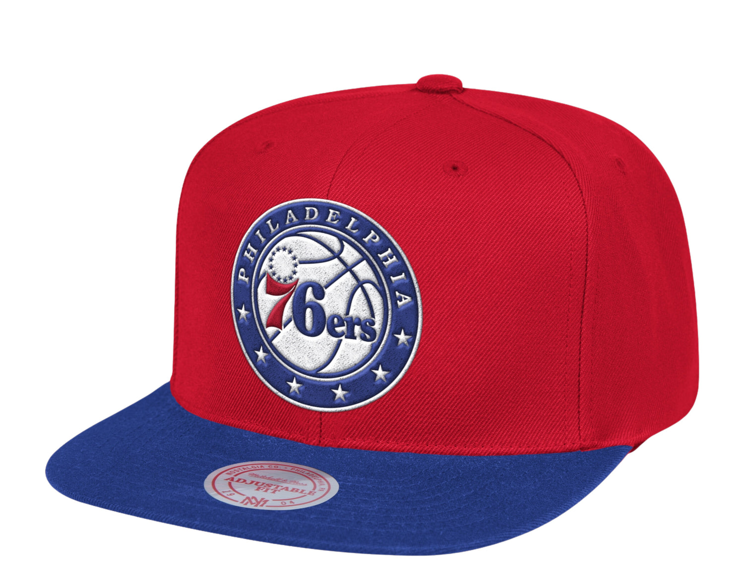 Mitchell & Ness NBA Philadelphia 76ers Wool 2 Tone Snapback Hat