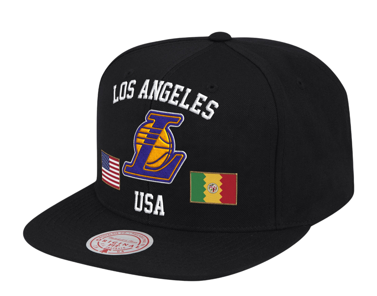 Mitchell & Ness NBA Los Angeles Lakers USA City Pride Snapback Hat