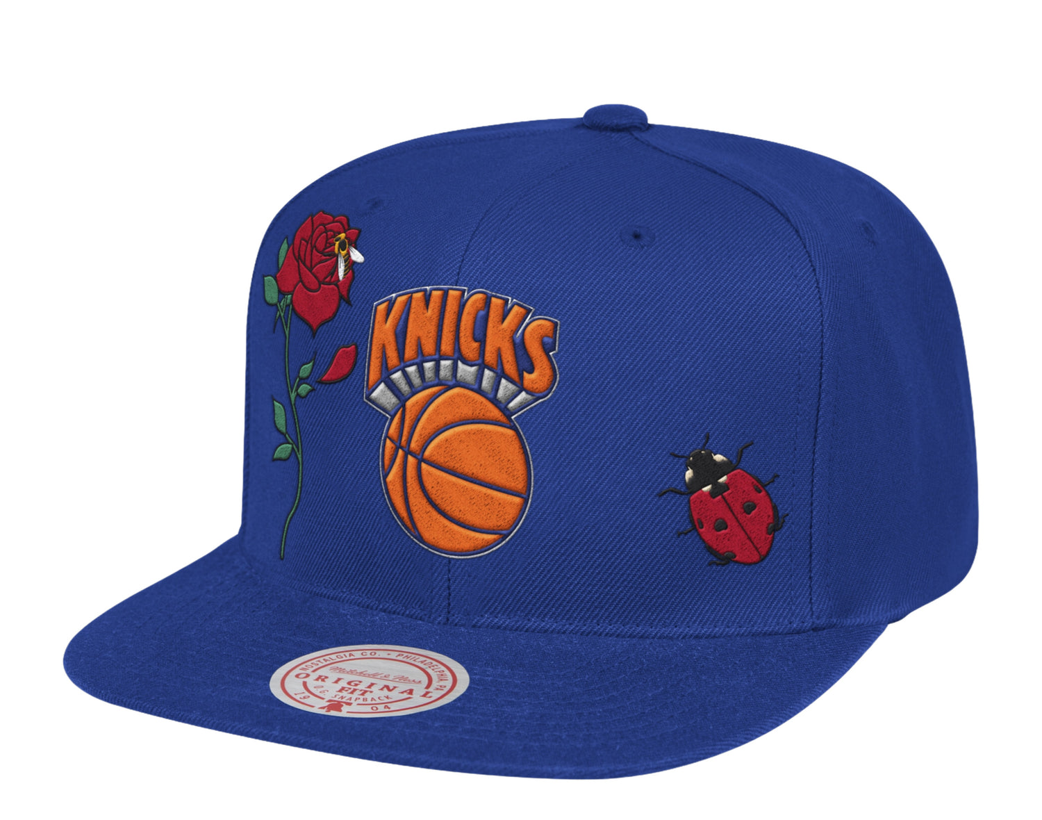 Mitchell & Ness NBA New York Knicks HWC State Flower Snapback Hat
