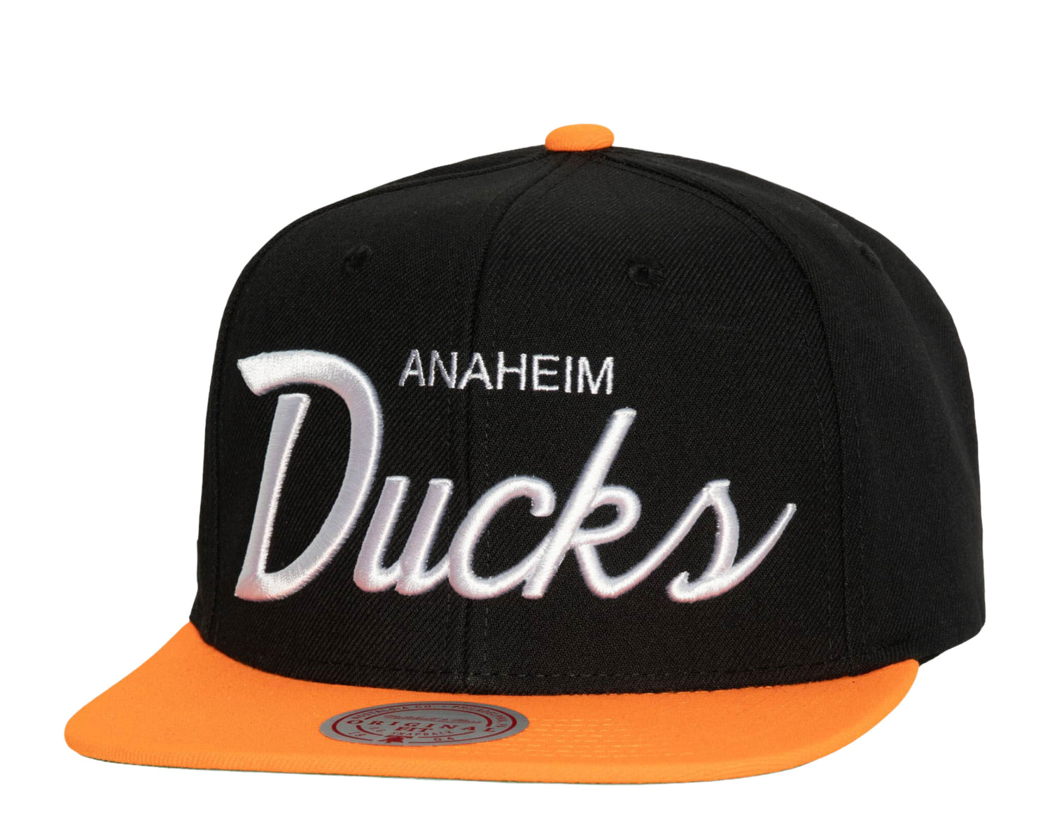 Mitchell & Ness NHL Anaheim Ducks Vintage Script Snapback Hat