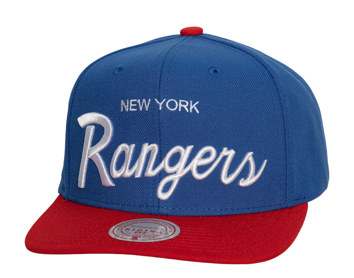 Mitchell & Ness NHL New York Rangers Vintage Script Snapback Hat