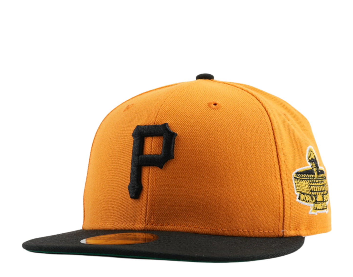 New Era 59FIFTY Pittsburgh Pirates Green Bottom Men's Fitted Hat Yellow Yellow-Black / 7 1/8