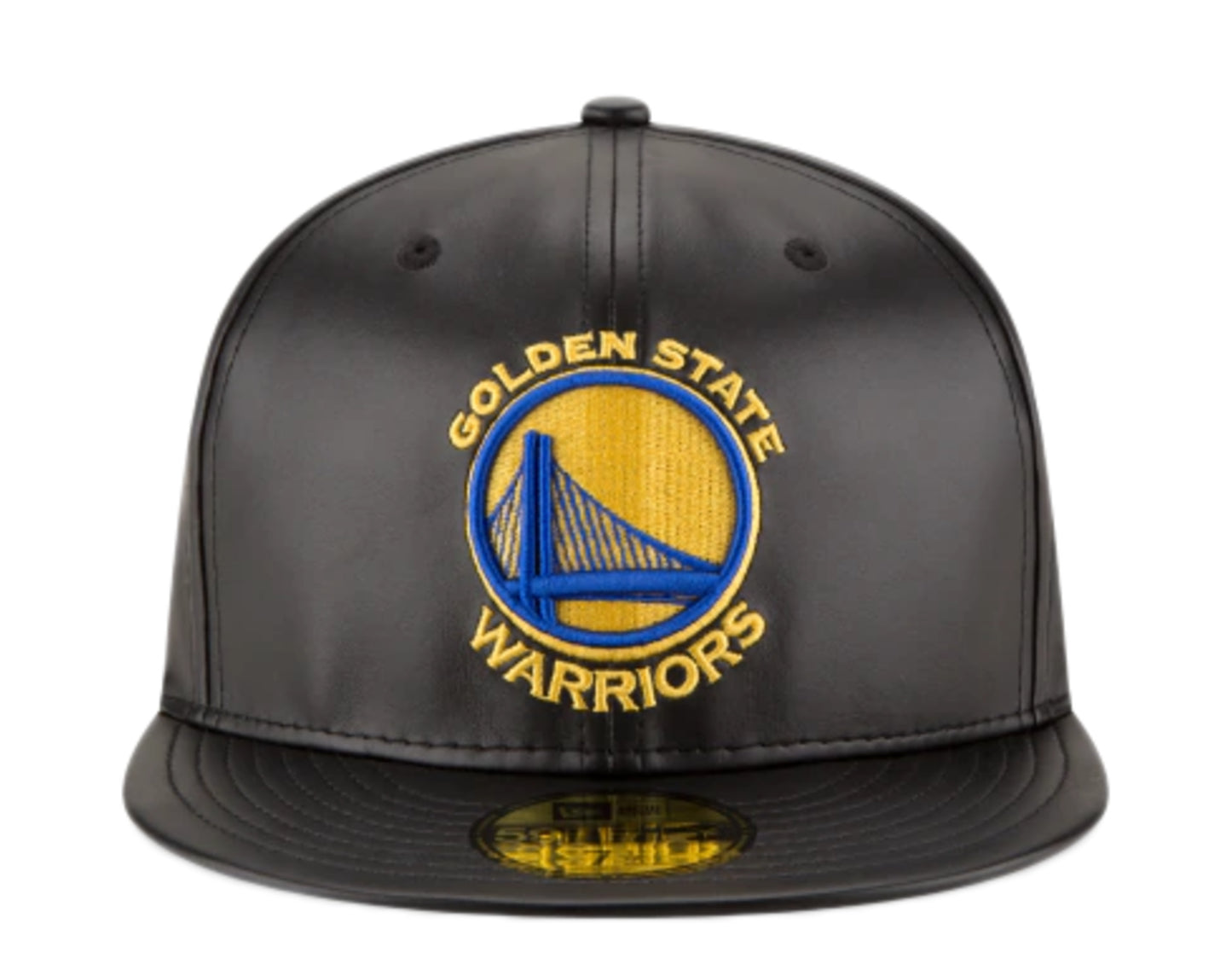 New Era 59Fifty NBA Golden State Warriors Team Faux Leather Fitted Hat
