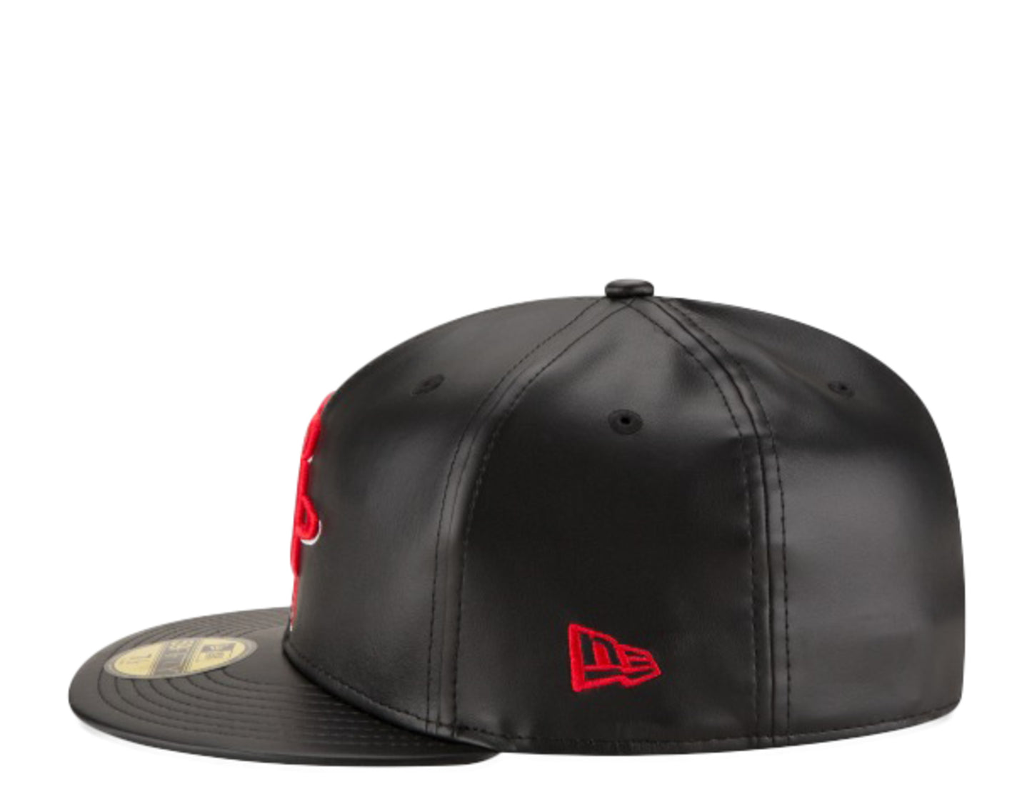New Era 59Fifty NBA Houston Rockets Team Faux Leather Fitted Hat
