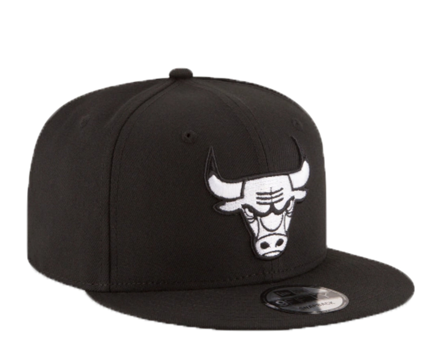 New Era 9Fifty NBA Chicago Bulls Black And White Snapback Hat