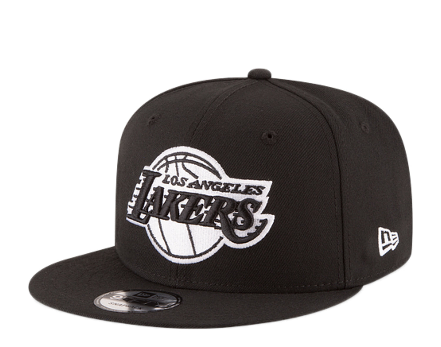 New Era 9Fifty NBA Los Angeles Lakers Black And White Snapback Hat