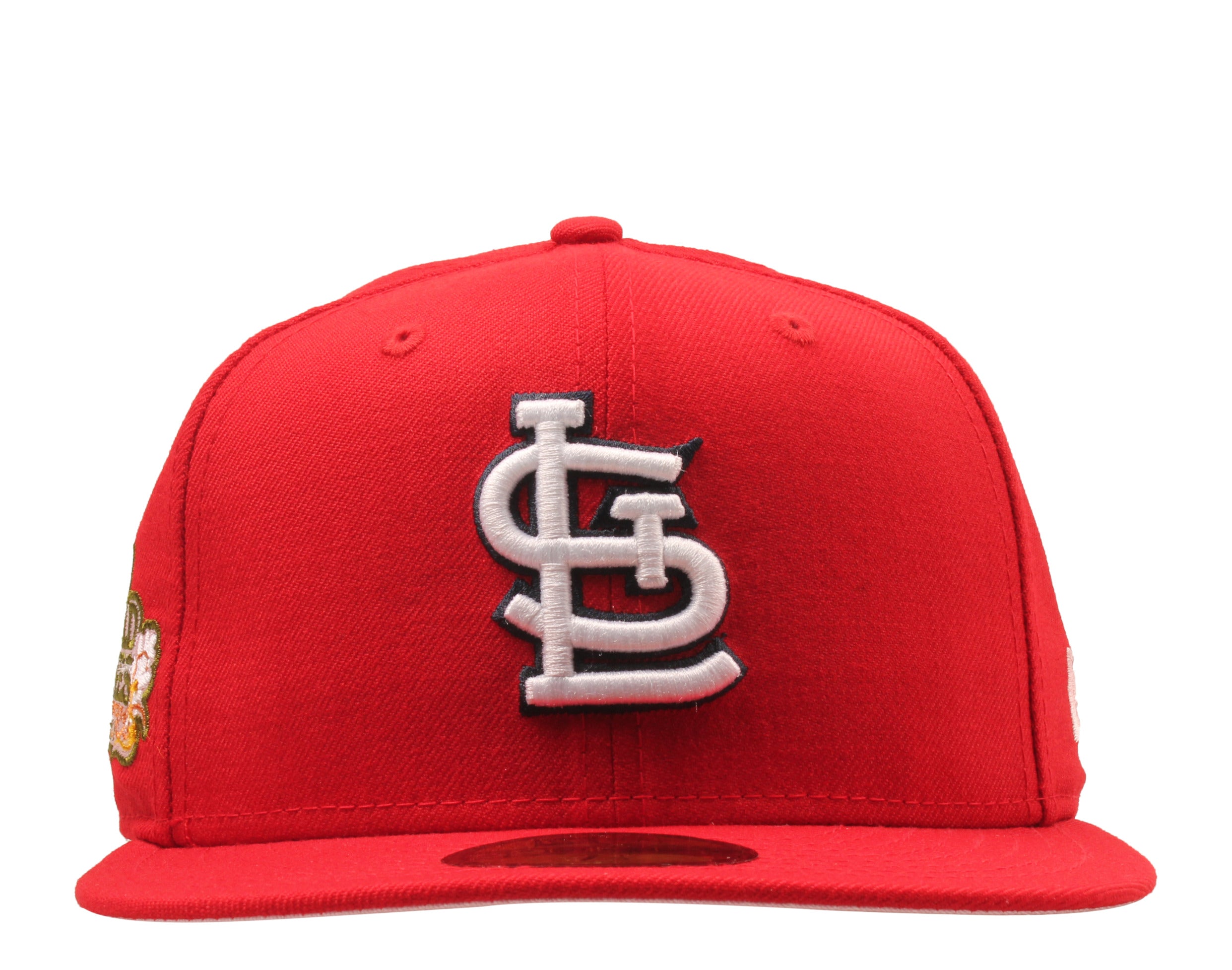 Men's St. Louis Cardinals New Era Pink/Sky Blue 2011 World Series  Cooperstown Collection Undervisor 59FIFTY Fitted Hat