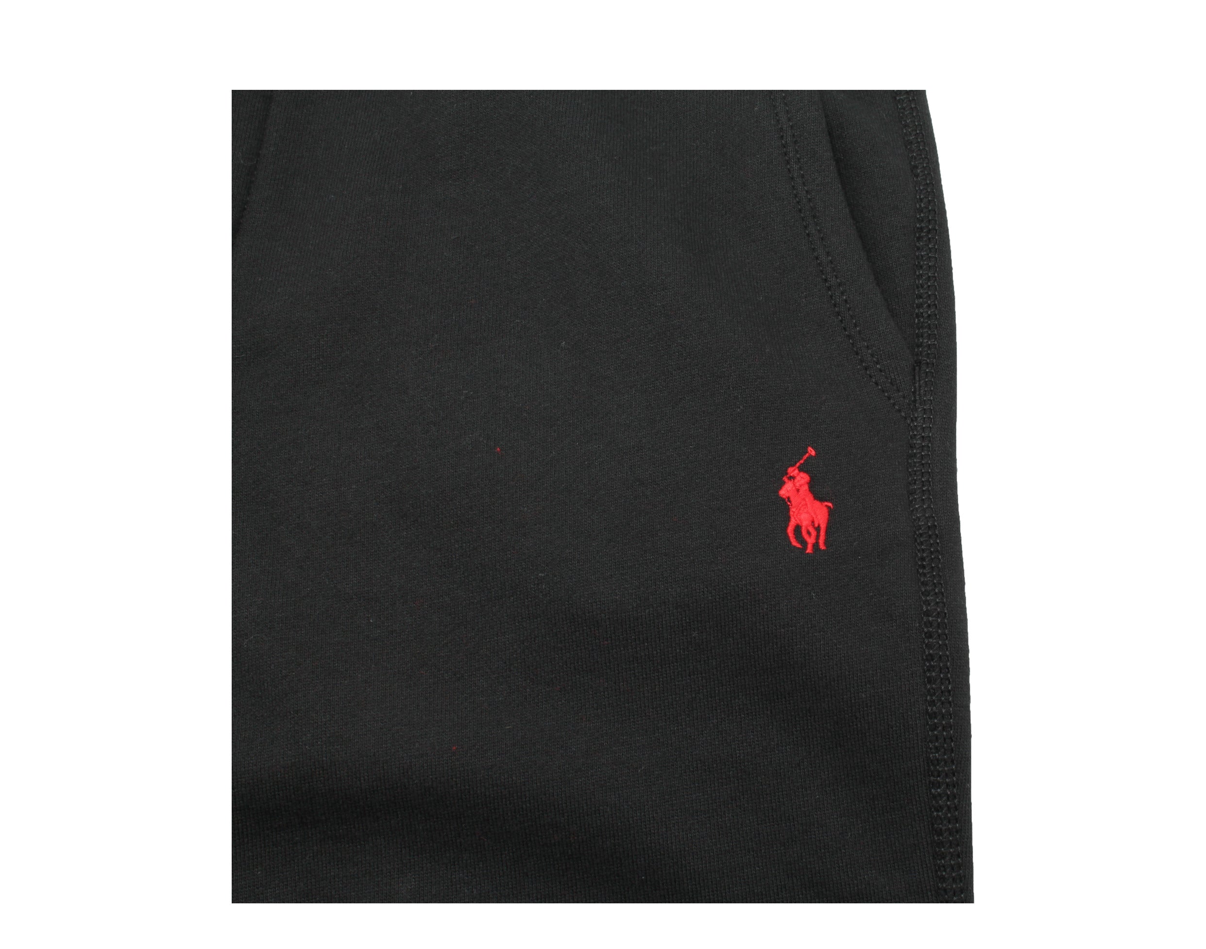 black and red polo joggers