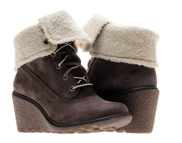 Timberland Earthkeepers Amston Roll Top Women s Wedge Boots NYCMode