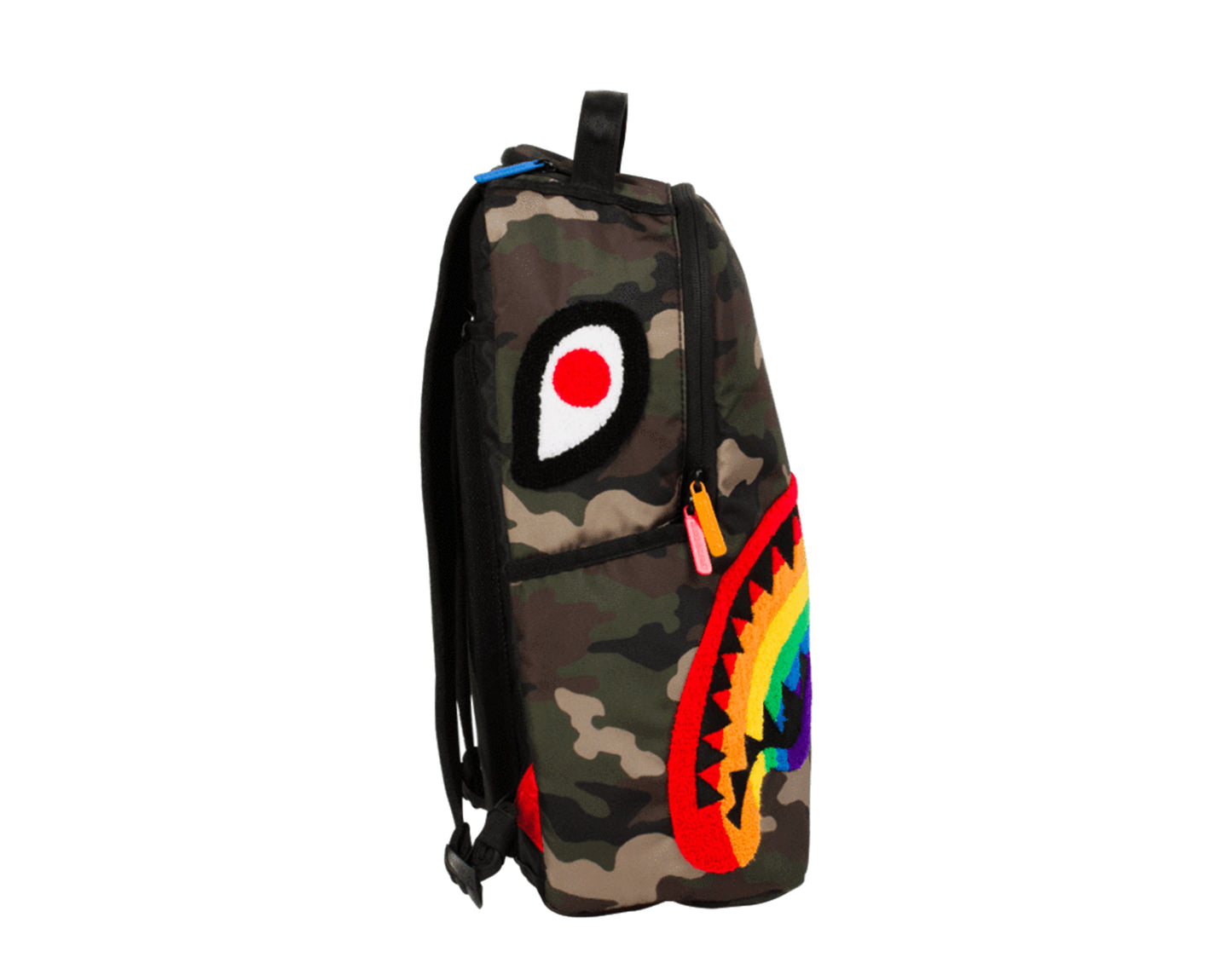 Sprayground Chenille Rainbow Shark Backpack