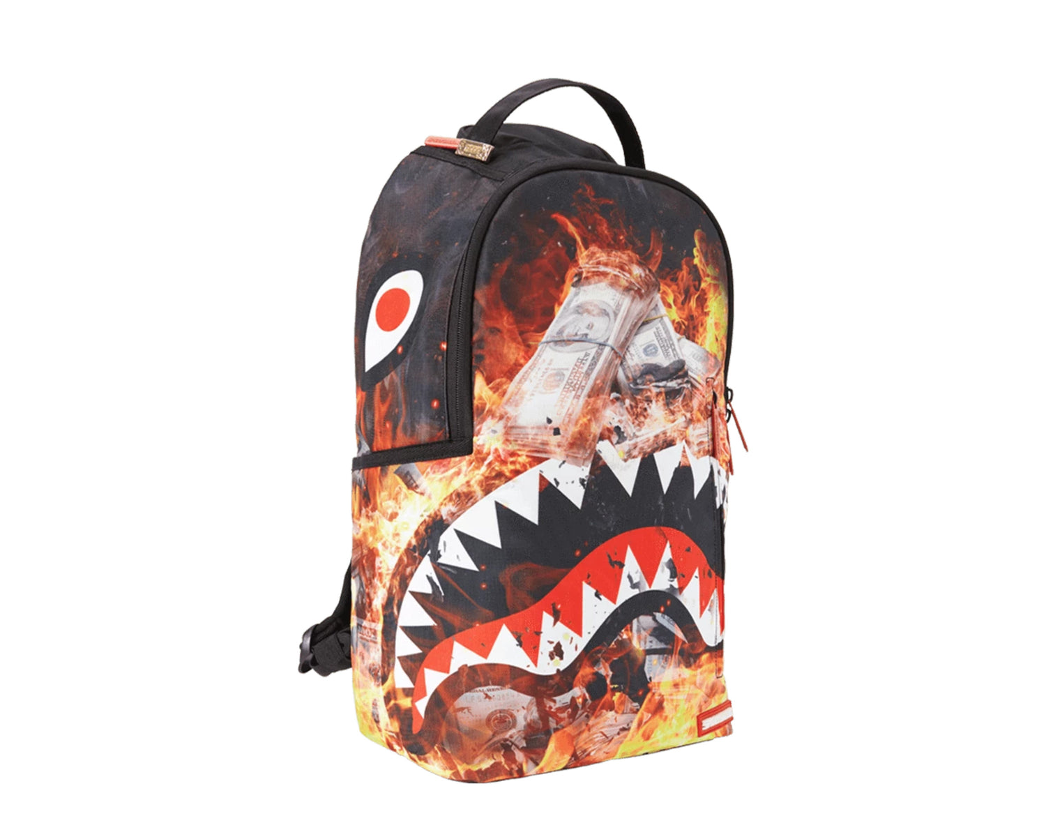 Sprayground Fire Money Shark Backpack