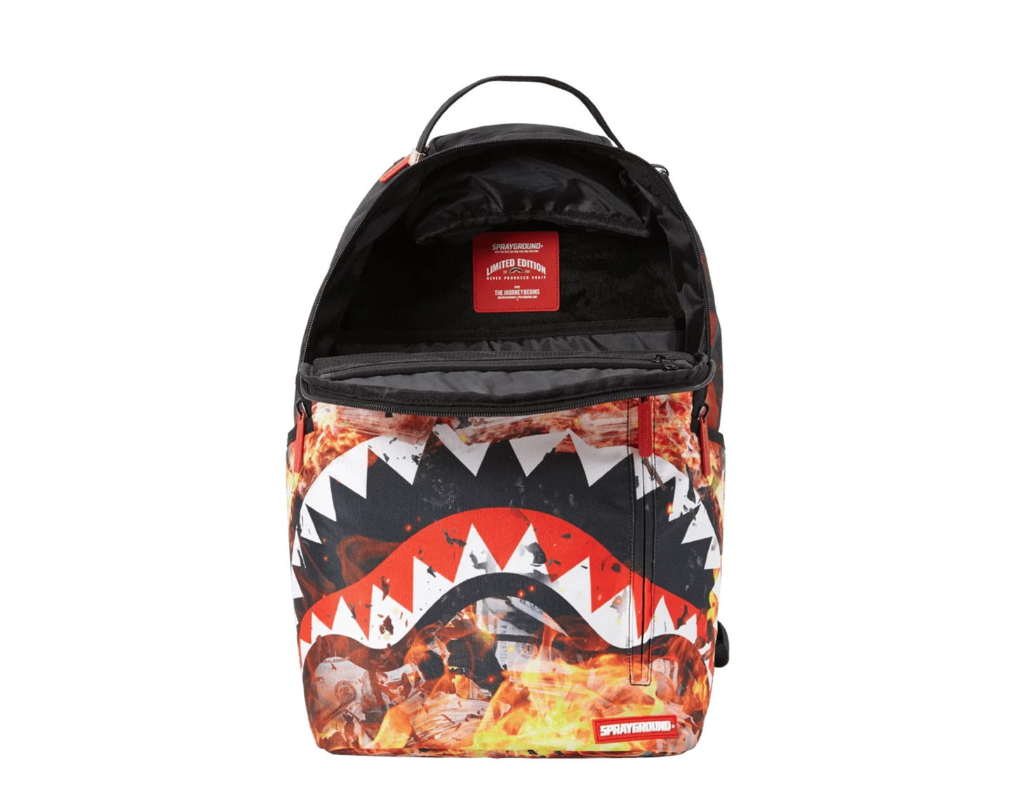 Sprayground Fire Money Shark Backpack
