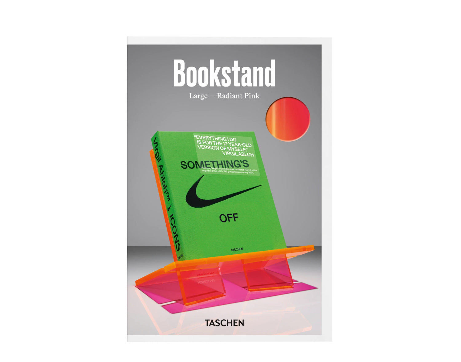 Taschen Books - Bookstand. Large. Radiant Pink - Display Holder