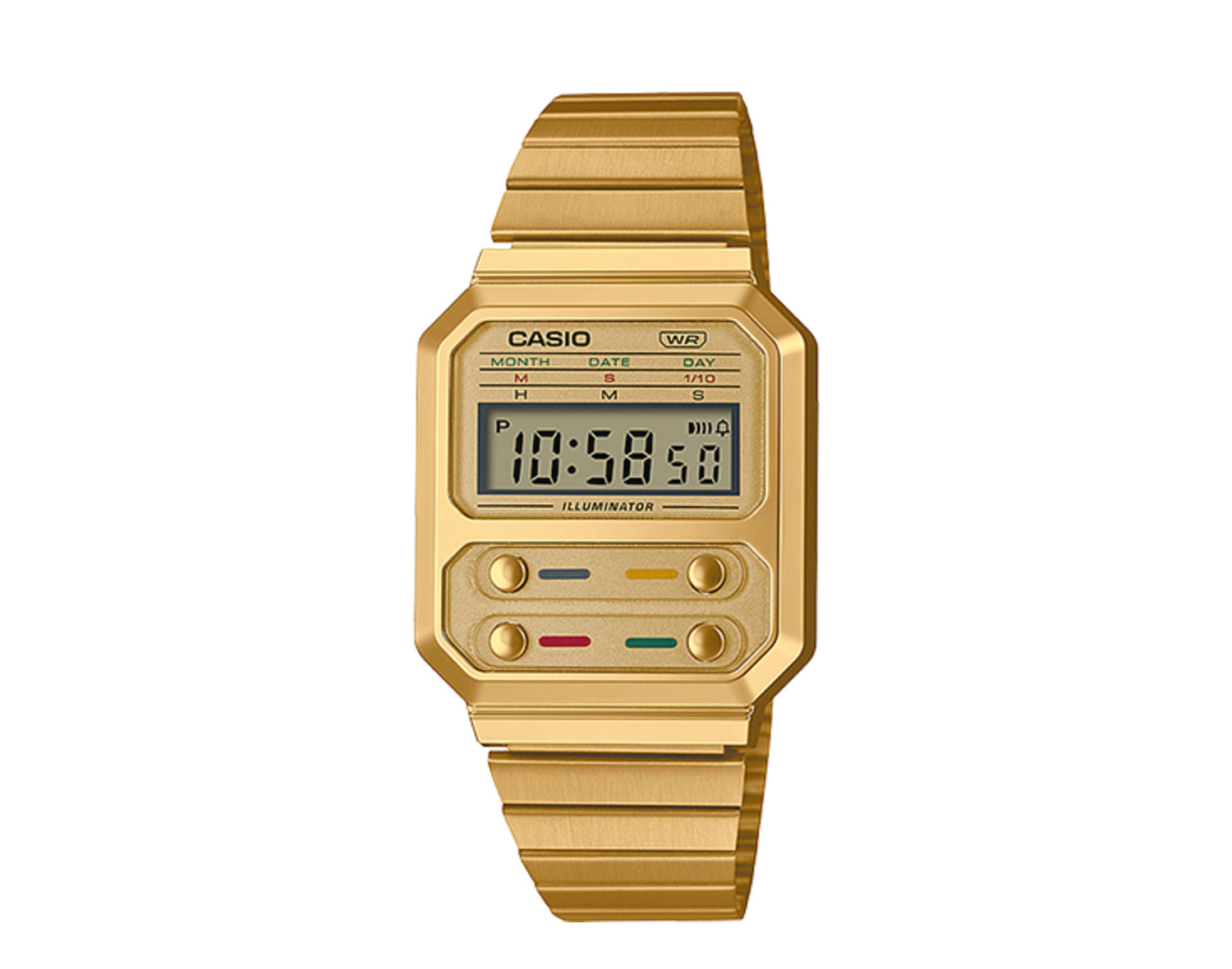 Casio Vintage A100WEG Digital Metal Watch