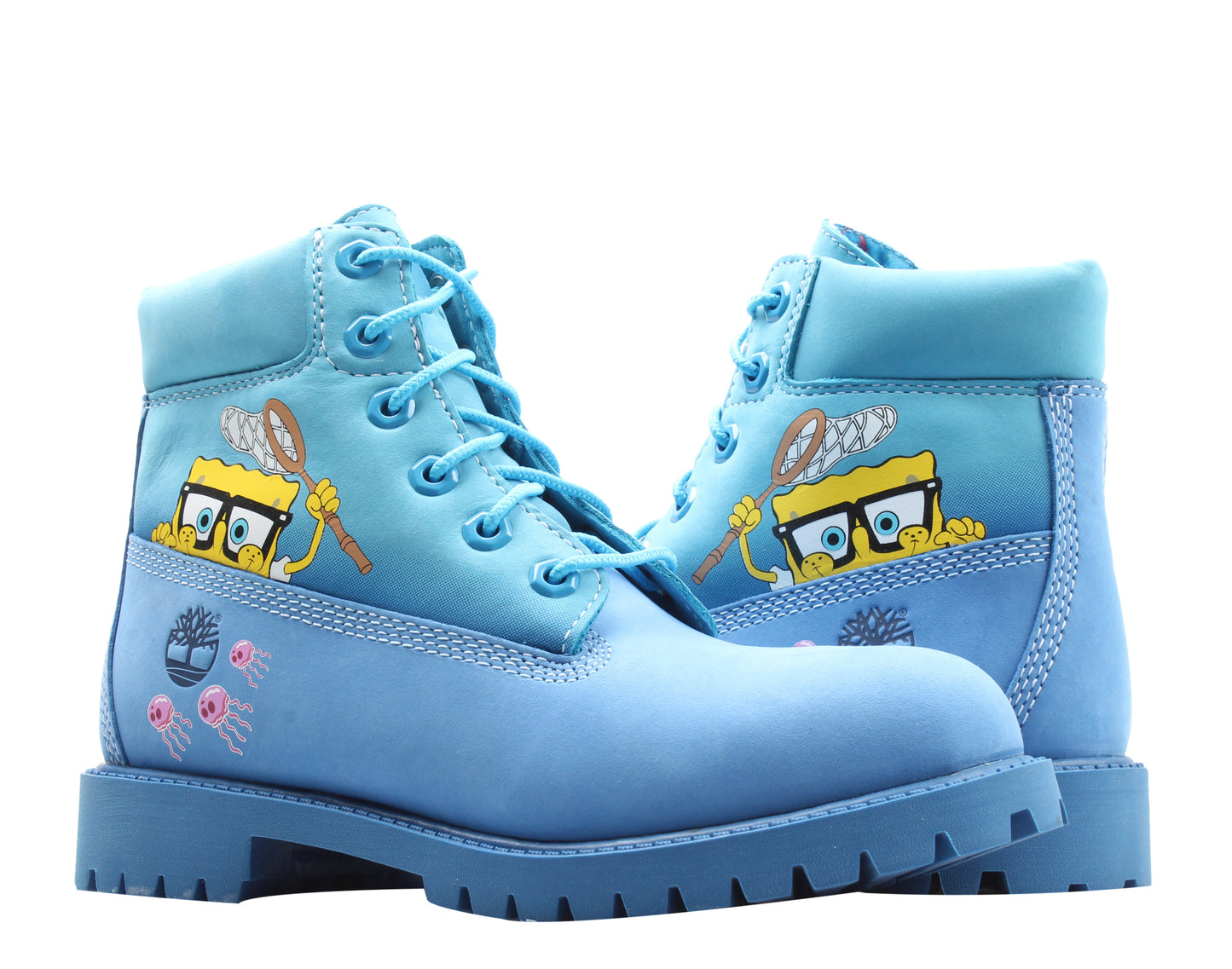 blue spongebob timberlands