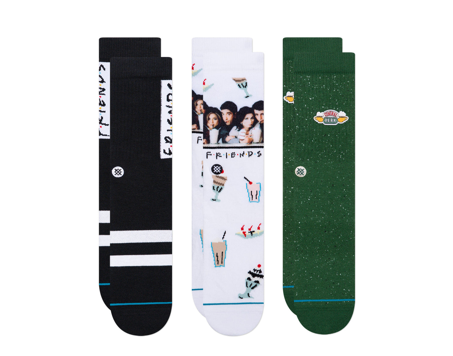 Stance The One With The Box Friends 3-Pack Crew Socks