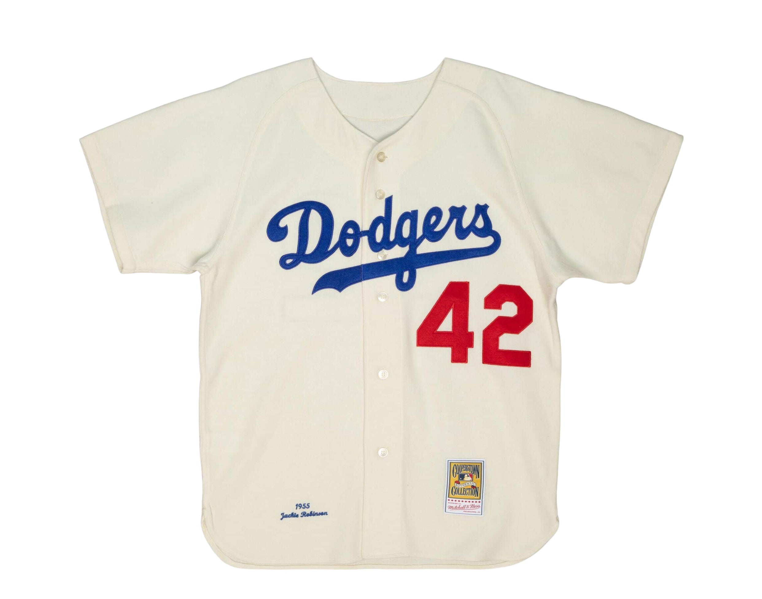 Mitchell & Ness Authentic Jackie Robinson Brooklyn Dodgers Home 1955 Jersey