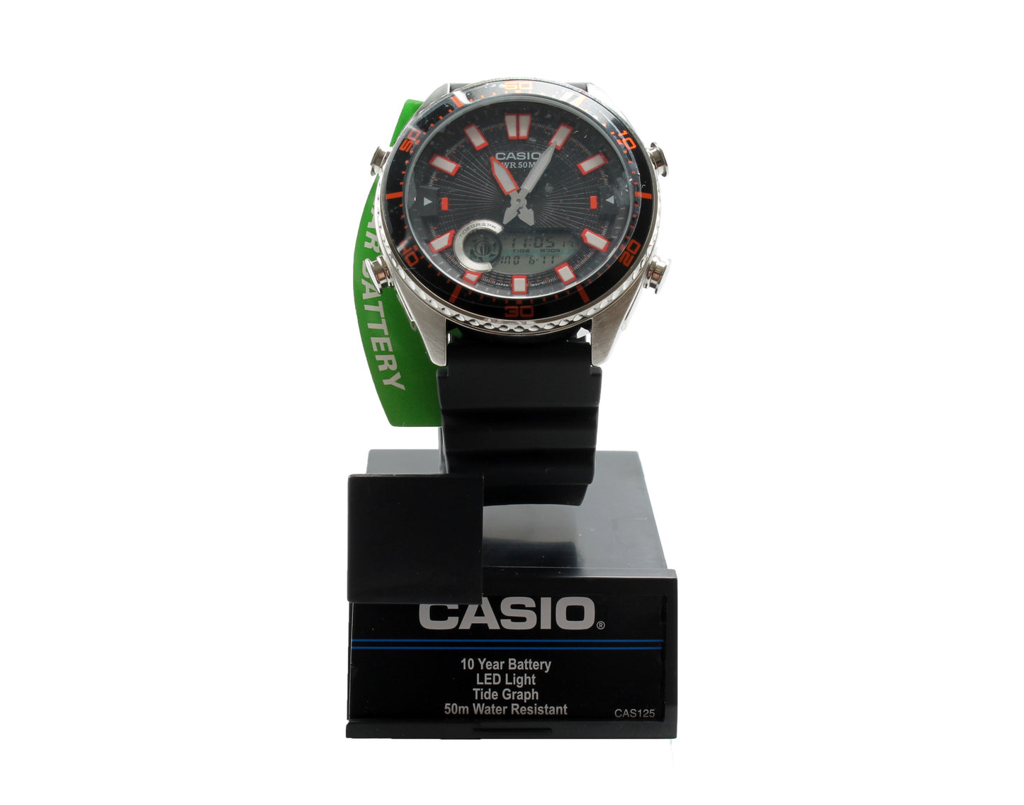 Casio Ana-Digi Quartz Metal and Resin Casual Men's Watch